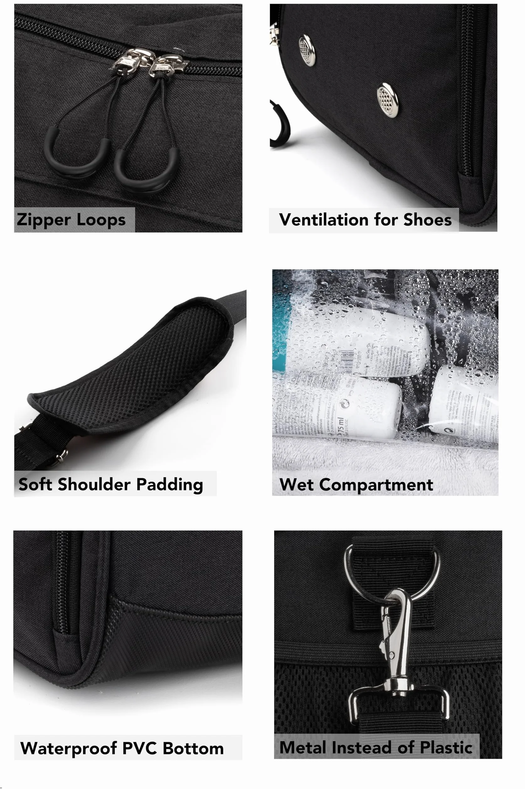 Fitgriff® Bolsa Deporte V1 Mujer y Hombre - Gym Bag con Compartimento para Zapatos y Humeda