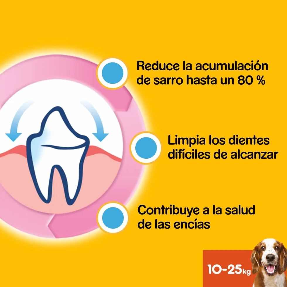 Pedigree Dentastix Snack Dental para la Higiene Oral de Perros Medianos (1 Pack de 56ud)