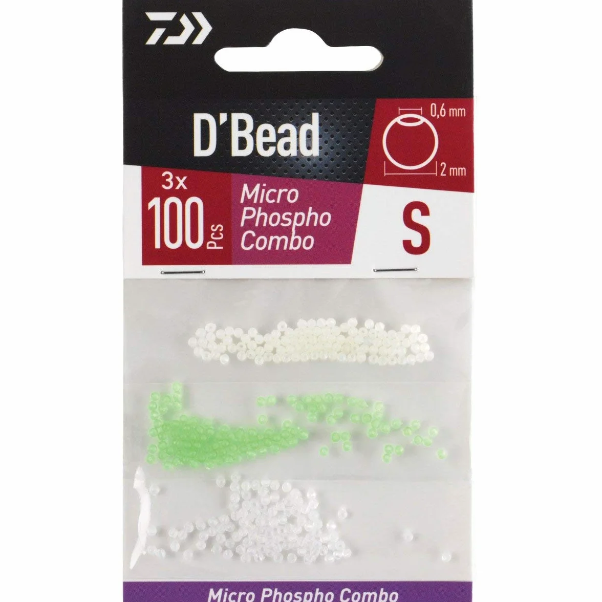 Daiwa Kit Micro Perle Fluo 2 mm D.0.6mm