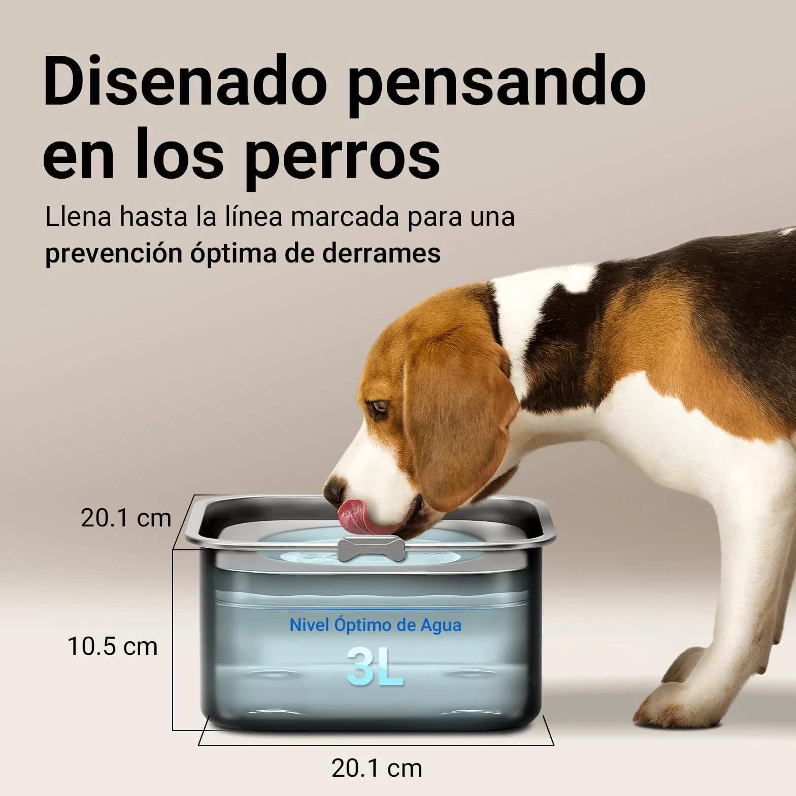 DownyPaws Bebedero Perro antigoteode Acero Inoxidable 3L, Bebedero Antigoteo Perro con Plato Flotante Sellado Integrado, Antipolvo y Antideslizante, Bebedero Perro Fomenta Beber Lentamente (Negro)