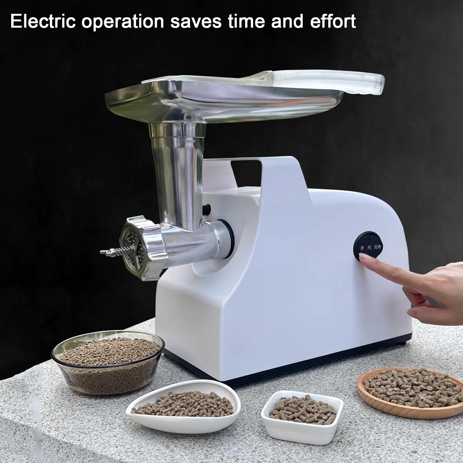 Máquina eléctrica de pellets de alimentación animal, incluye múltiples discos de molienda para la producción de alimentos para mascotas, ideal para gatos, conejos y pollos
