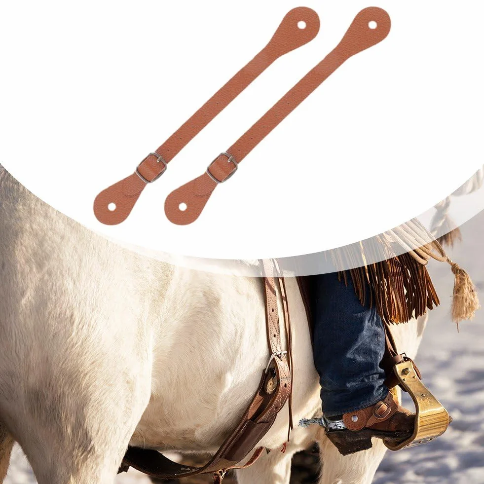 Correas para Espuelas Hrippy 1 Par Cinturón con Hebilla Ajustables para Botas Ecuestres
