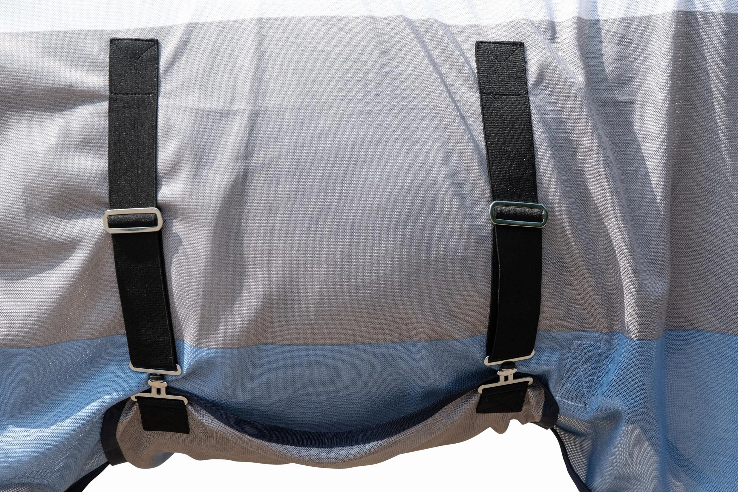 HKM Strong Manta anti-moscas con cuello Azul/Blanco/Gris 145