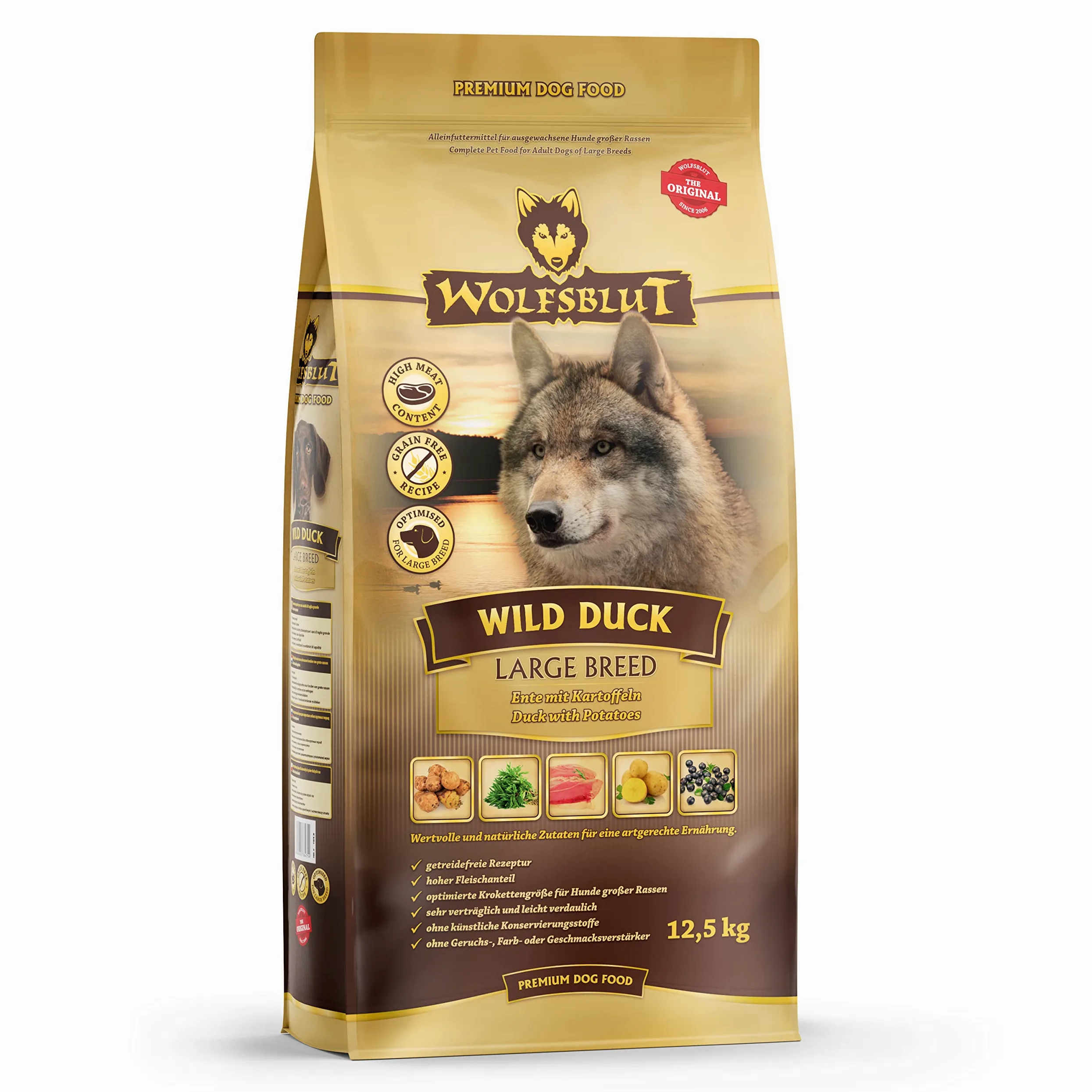 Wolfsblut Wild Duck Large Breed 12,5 kg