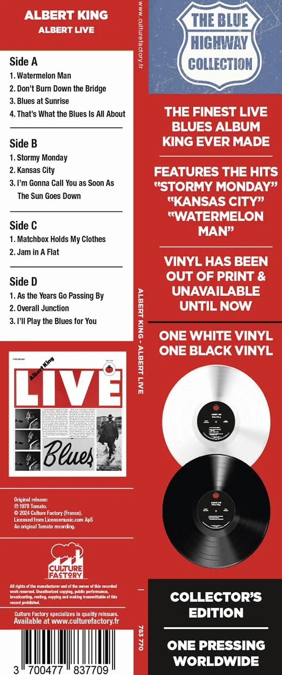 Albert Live Tomato Records Blanco Y Negro 2LP