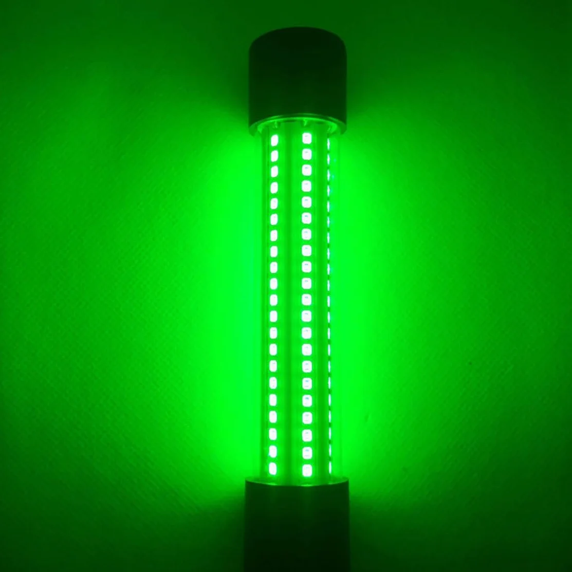Lámpara de Pesca LED Sumergible IP68 DC/AC12-24V Verde Impermeable