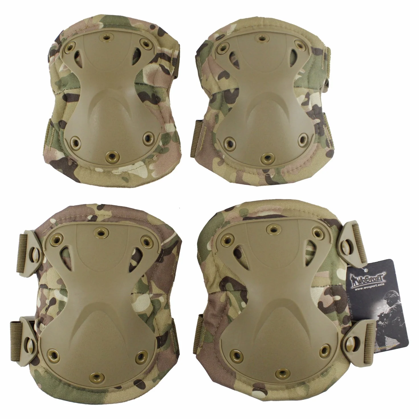 Tactical Sport Kneepad Elbow Set Outdoor Multi Color Safety Gear for Military Airsoft Hunting