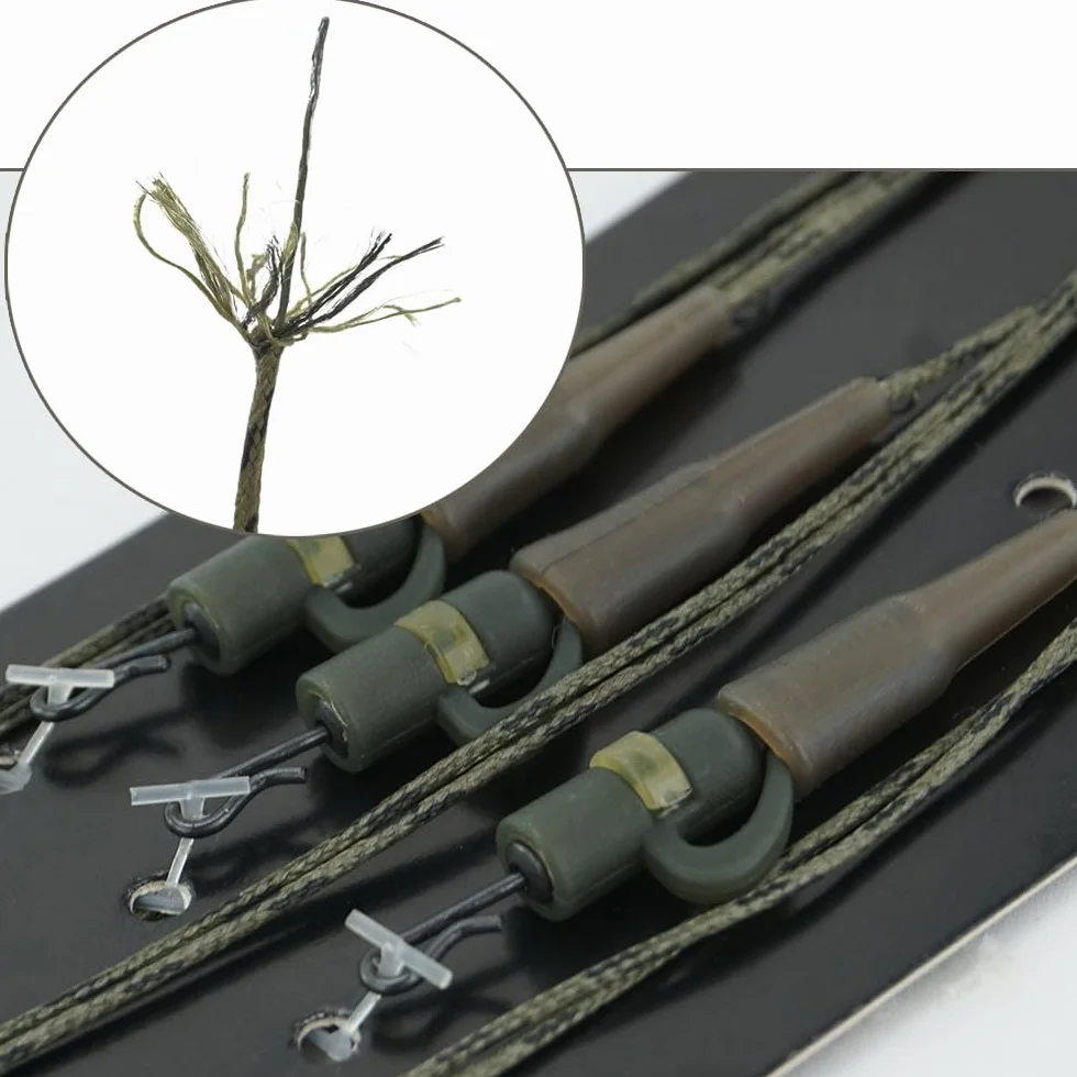 Lead Clip Carp Fishing Rig 3 Piezas Accesorios Leadcore Safety Helicóptero