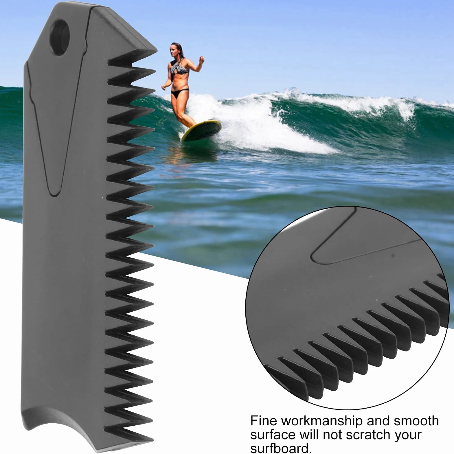 Peine de Cera para Tabla de Surf con Llave de Aleta