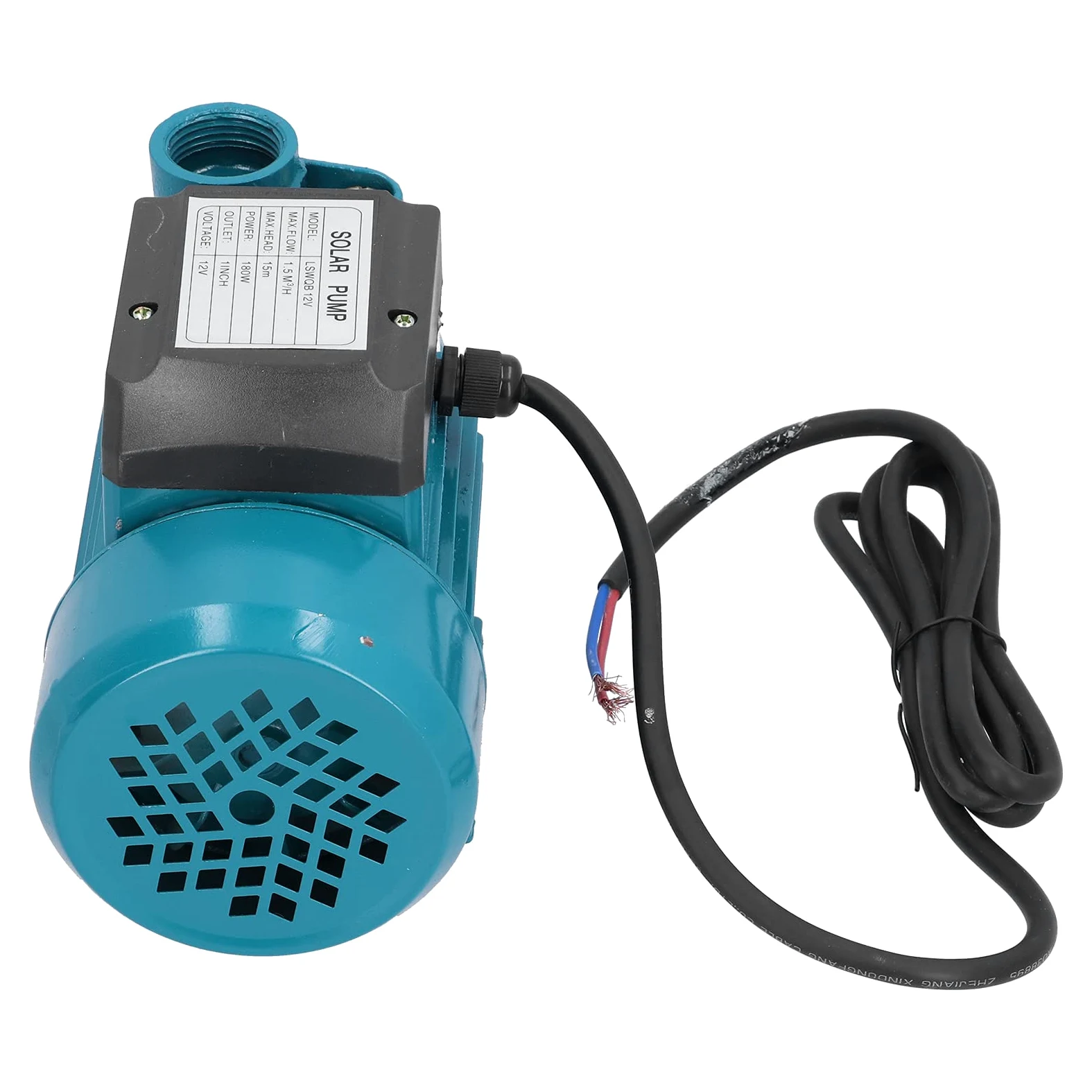 Bomba de agua, LSWQB-12V 180W DC12V 1.5m³ / H Motor impulsor unipolar Herramienta de riego de succión única horizontal, para suministro de agua presurizada en el hogar