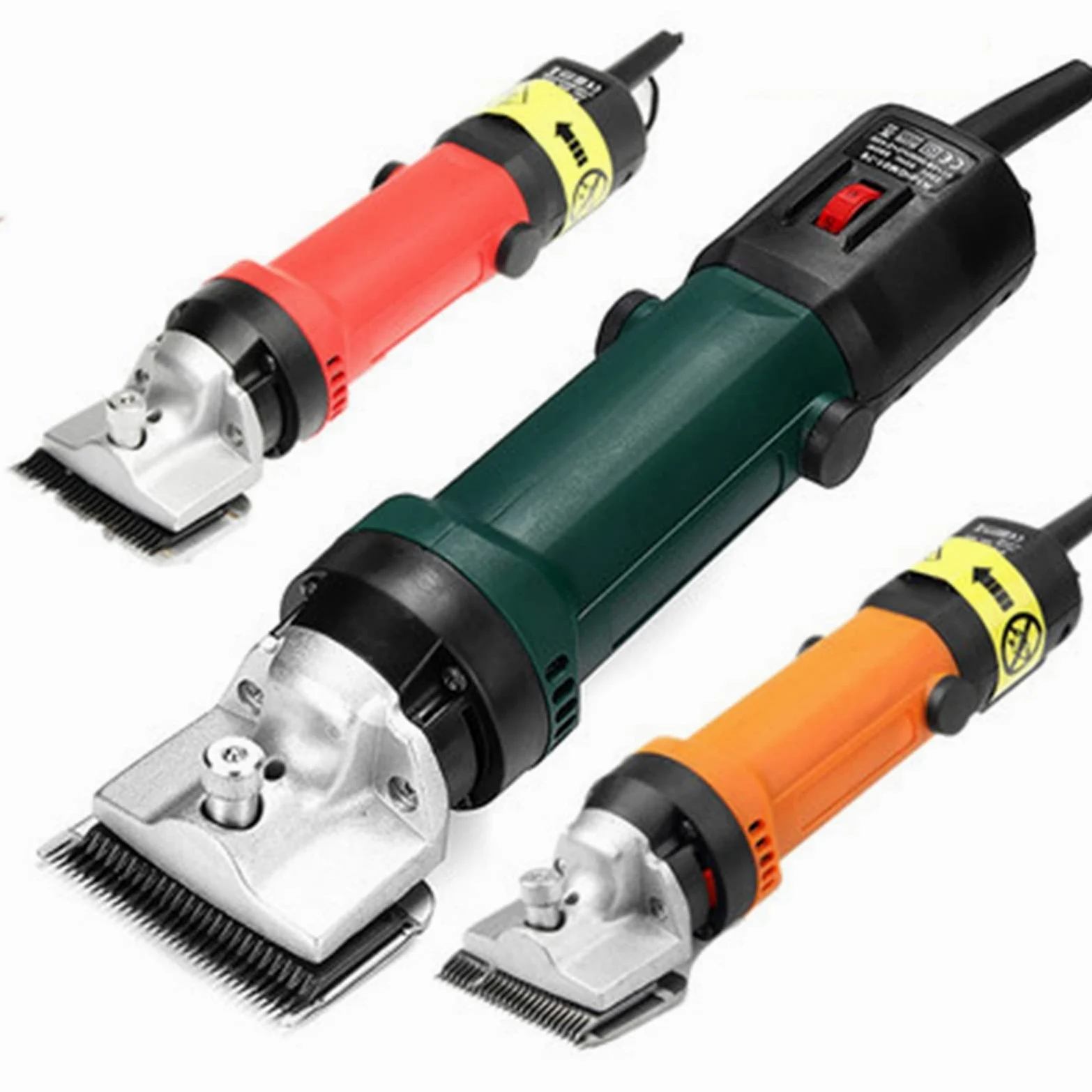 690W 6 velocidades de Velocidad eléctrica Oveja Cabra Caballo esquiladora cortadora de Granja Tijeras cortadora de Lana máquina de Corte de Tijera(A)