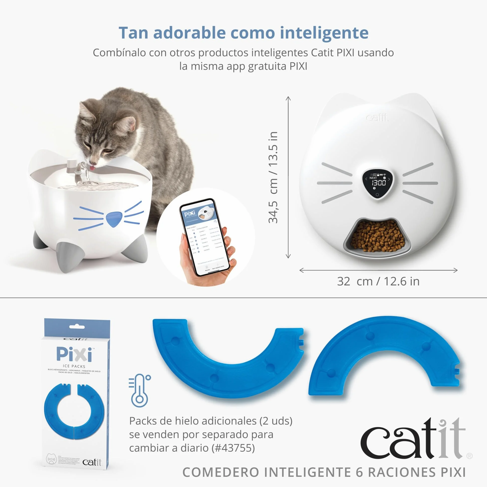 Catit PIXI Comedero Inteligente para Gatos 6 Raciones