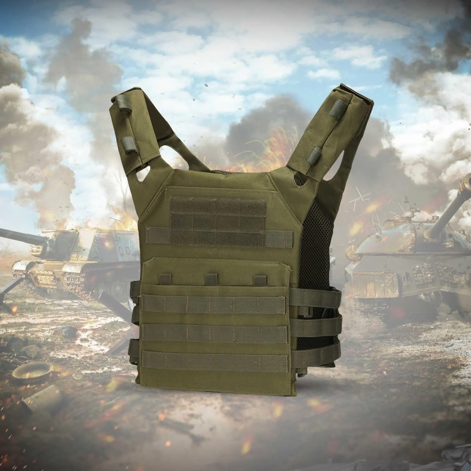 Chaleco táctico portador de pecho ligero airsoft paintball caza