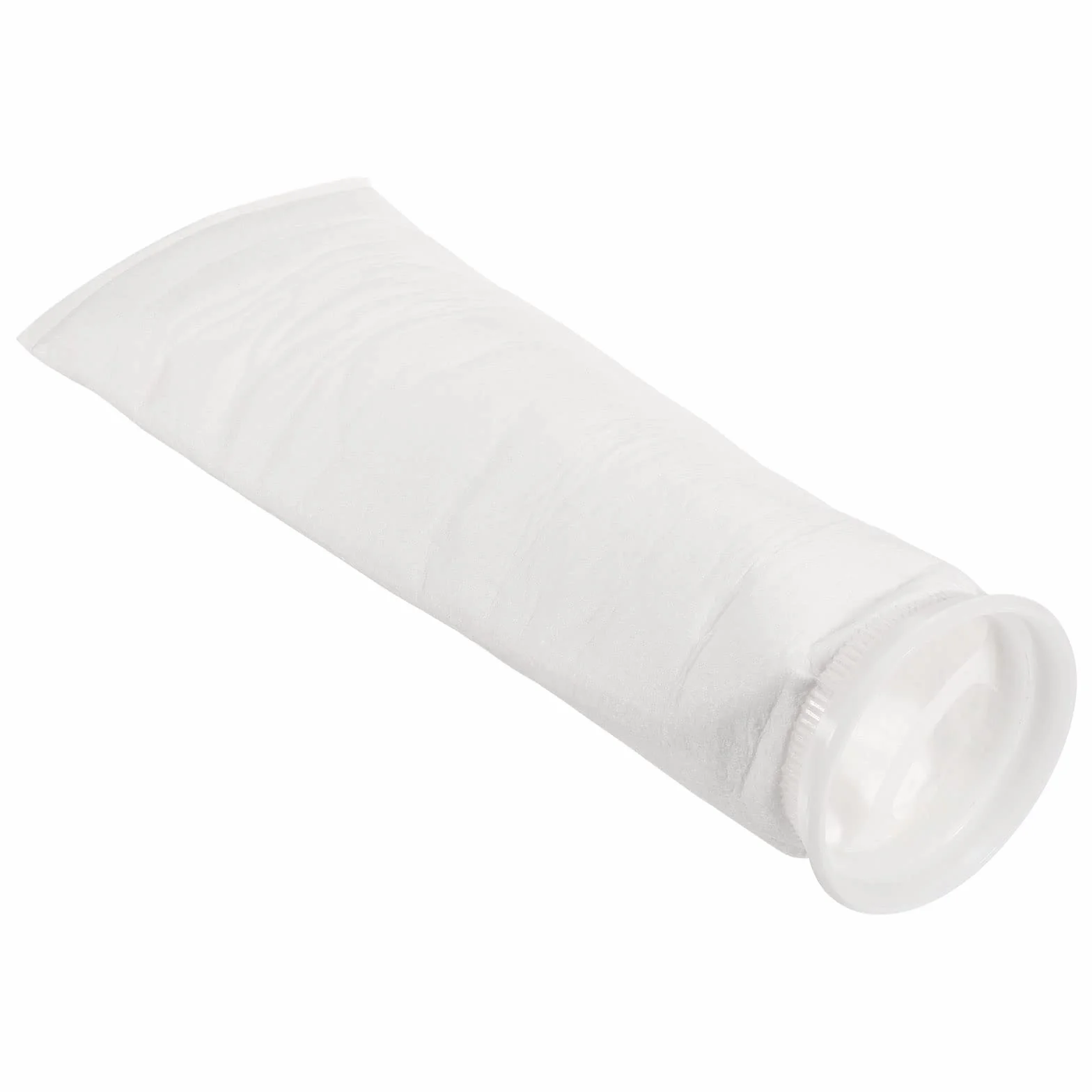 PATIKIL 4 Pulgadas Anillo Filtro Calcetines 1 Micras, Malla Bolsas Piscina Espumadera Cesta, Blanco