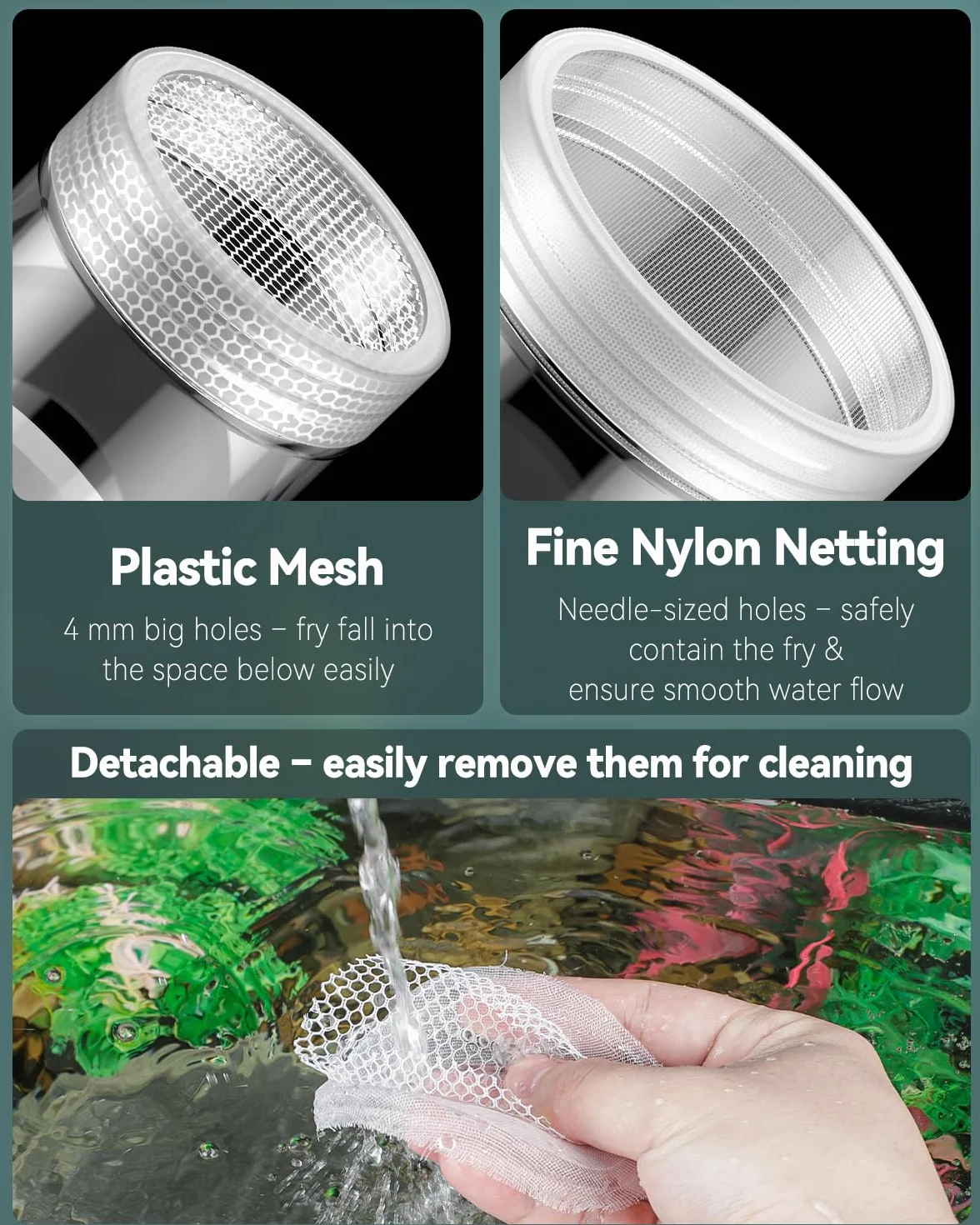 Pawfly Caja de Cría para Acuario, Pecera de Reproducción Flotante para Guppys, Separador para Alevines, Incubadora de Plástico para Camarones, Betta y Pez Payaso, Mediana