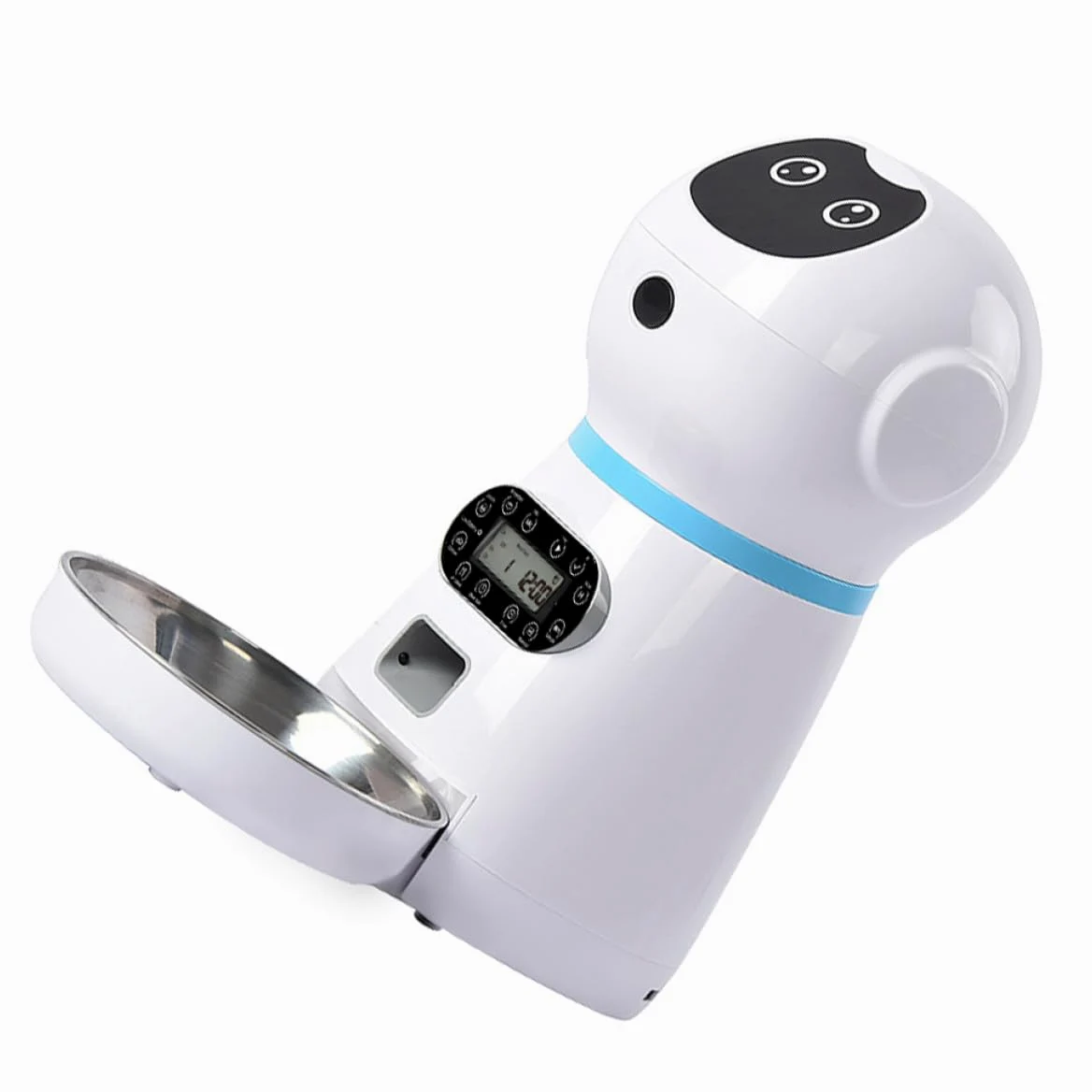 PRETYZOOM Comedero Inteligente para Mascotas 3.5l Dispensador Automático de Comida Seca con Grabación de Voz y Temporizador Programable para Perros, Gatos y Conejos, Suministros