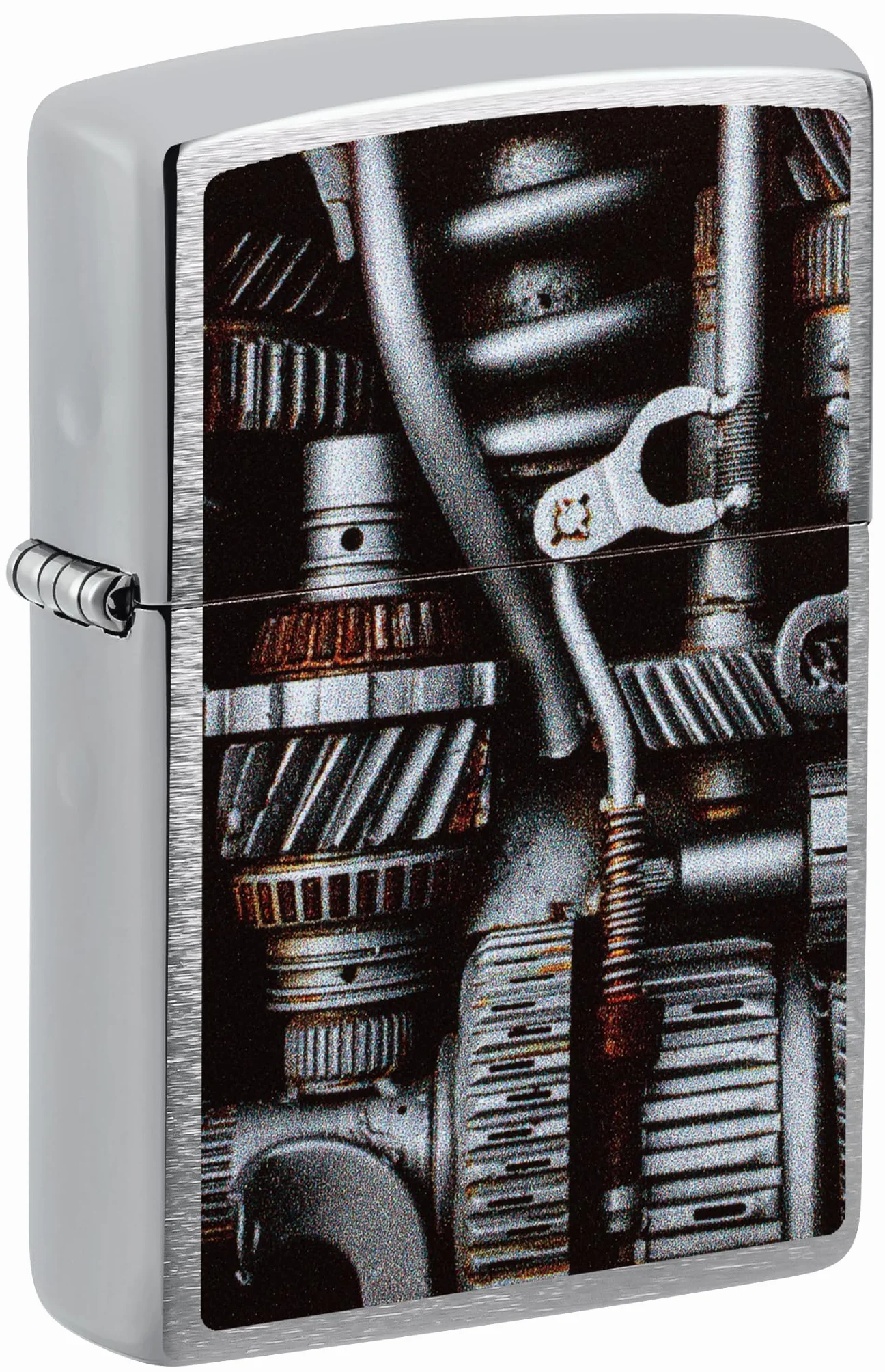 Encendedor Zippo a prueba de viento Brushed Chrome Recargable Reutilizable Caja regalo