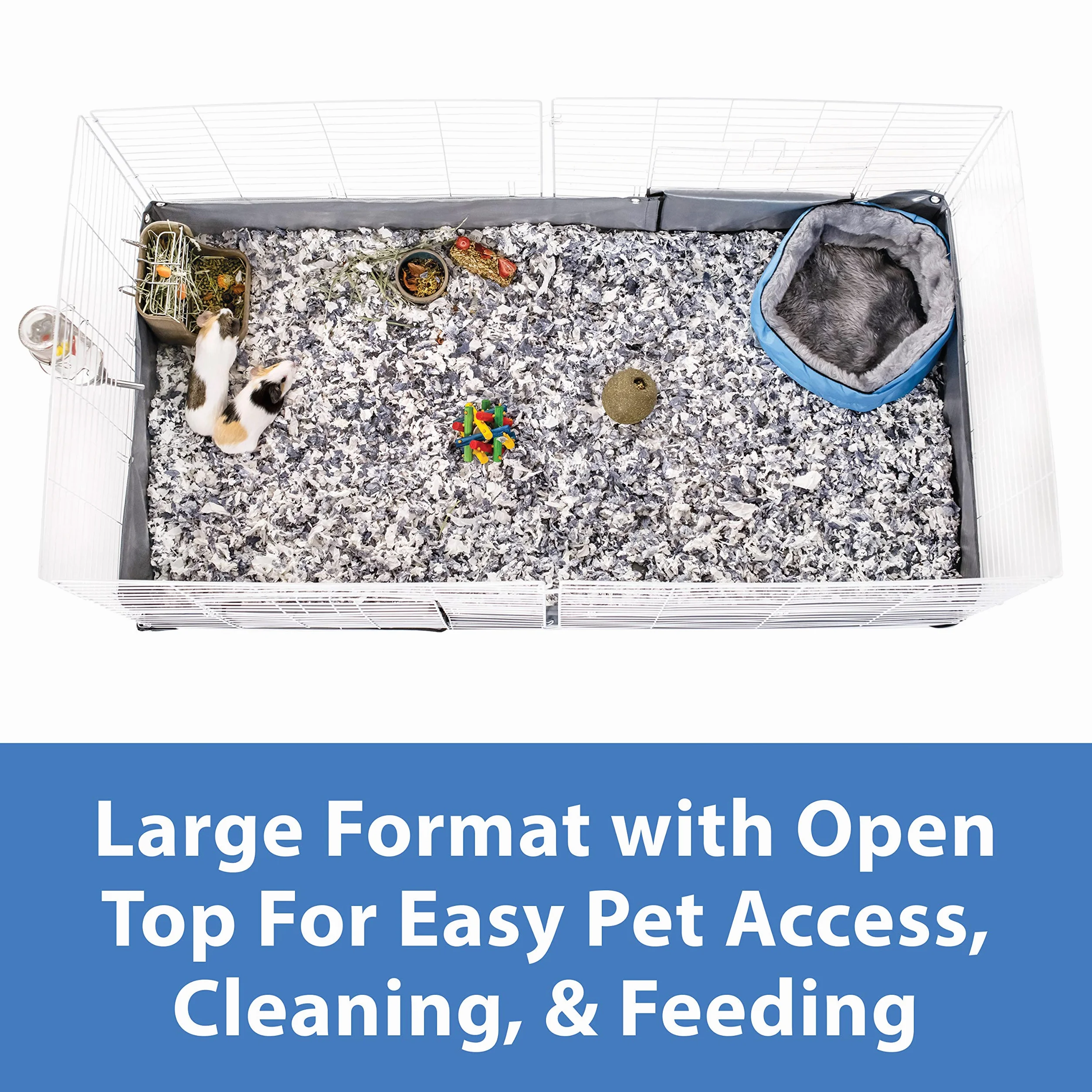Kaytee Open Living - Hábitat para Conejillos de Indias o Conejos, 60 x 30 Pulgadas
