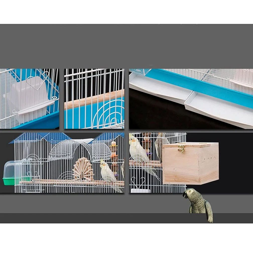 Jaula Sólida Para Pájaros, Jaula Para Loros, Estorninos, Jaula Para Mascotas Domésticas, Jaula Para Cría De Aves En Grupos Grandes, Adecuada Para Pájaros Pequeños Y Medianos, Como Canarios, Agapornis