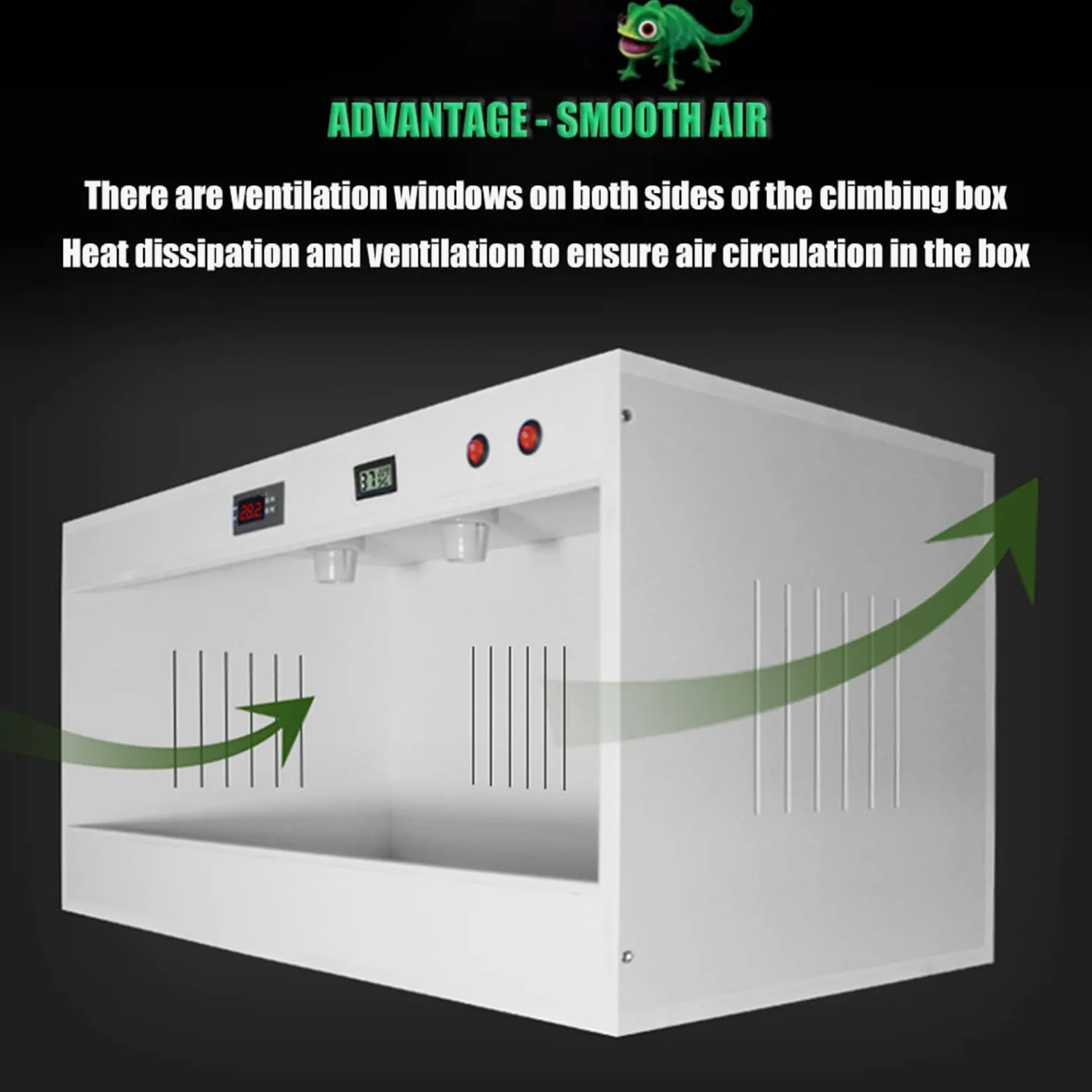 Tanque De Terrario De Vidrio para Reptiles Tanque para Mantener El Calor En Vidrio Panorámico Caja De Alimentación para Mascotas Jaulas De Hábitat Transparentes (Color : Blanco, S : 100x40x40cm)