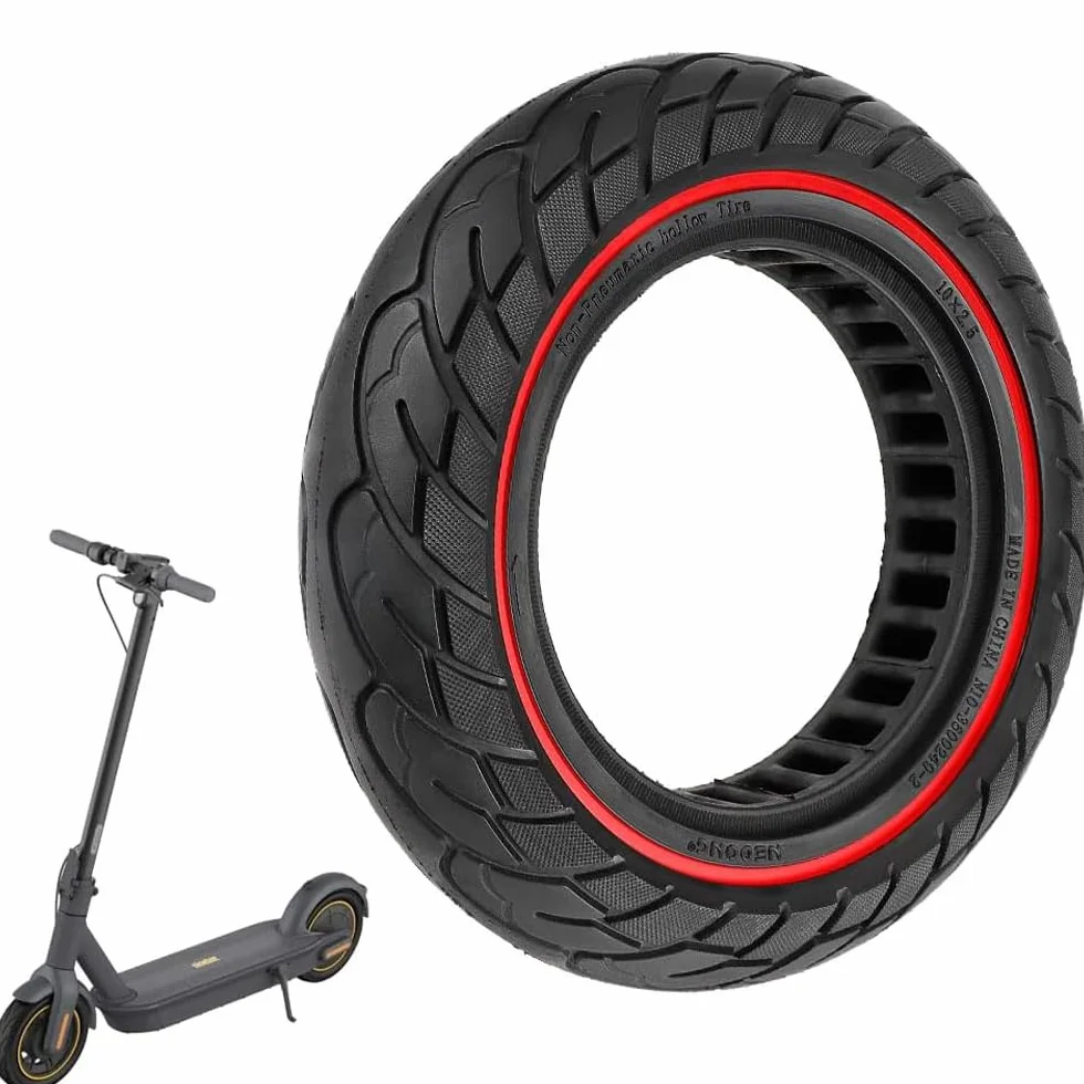 Neumáticos de Goma Maciza 60/70-6,5 10x2,5 para Segway Ninebot Max G30/G30E/G30LP Patinete Eléctrico Rueda de Repuesto Antipinchazo