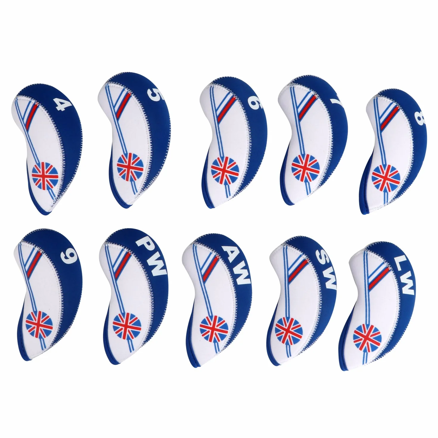 Tourbon Golf Club Fundas de Hierro Casco para Titleista, Callaway, Ping – Juego de 10