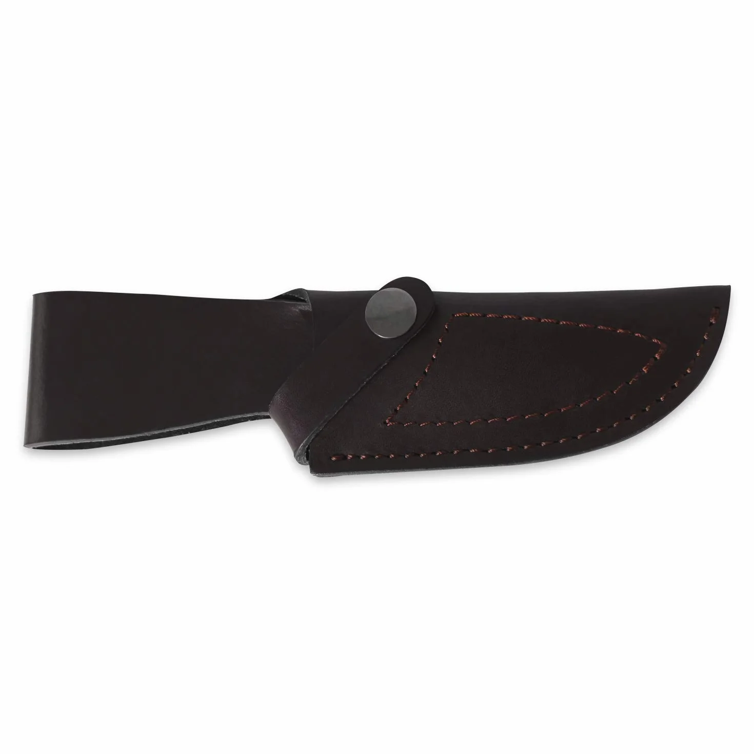 iFIELD Cuchillo desollador Camper EL29010, 22,5 cm, hoja 10,5 cm, 3,8 mm, mango de olivo, funda de piel marrón