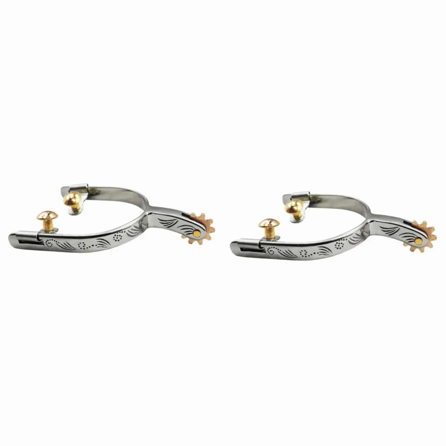 Caballos Espuelas Espuelas de Caballo de Vaquero for Botas de competición, Correas de Entrenamiento, 2 uds.