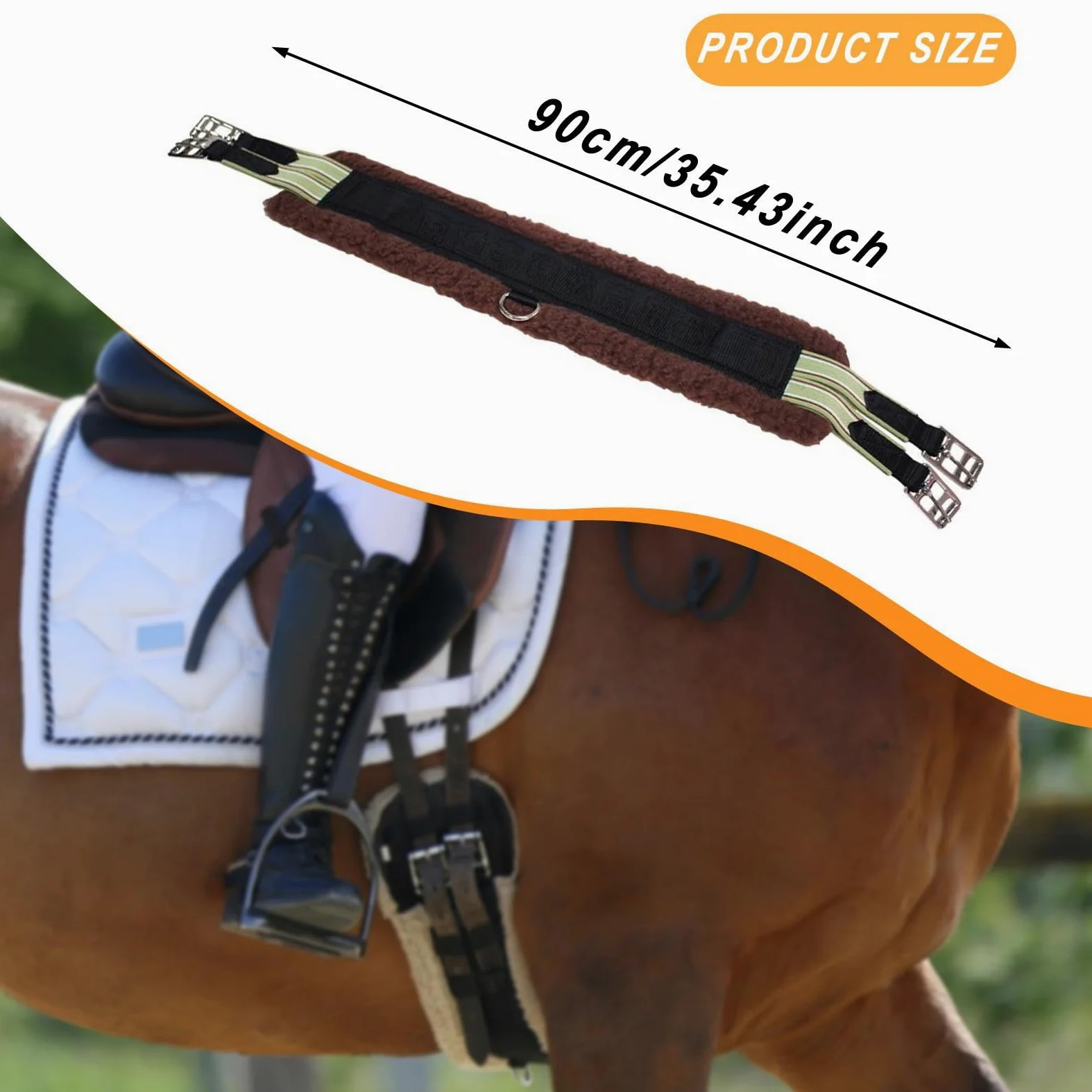 para Caballo, para Caballo, Hebilla Ligera de Acero Inoxidable, Corta de Clásica para Montar, Entrenamiento Y Clases de Club