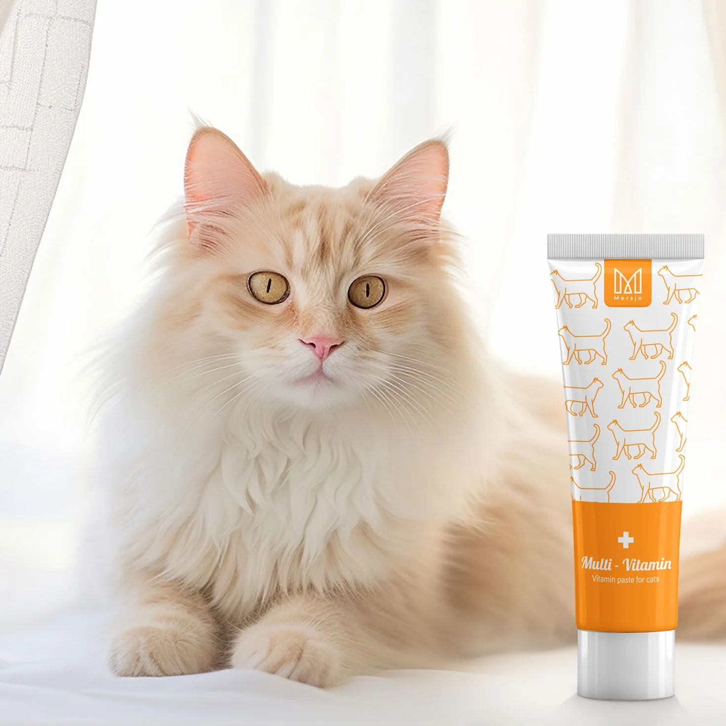 Pasta multivitamínica para gatos de 100 g – Suplemento nutricional para gatos contra bolas de pelo, con ácidos grasos omega, vitaminas A/C/E, para cuidado y digestión
