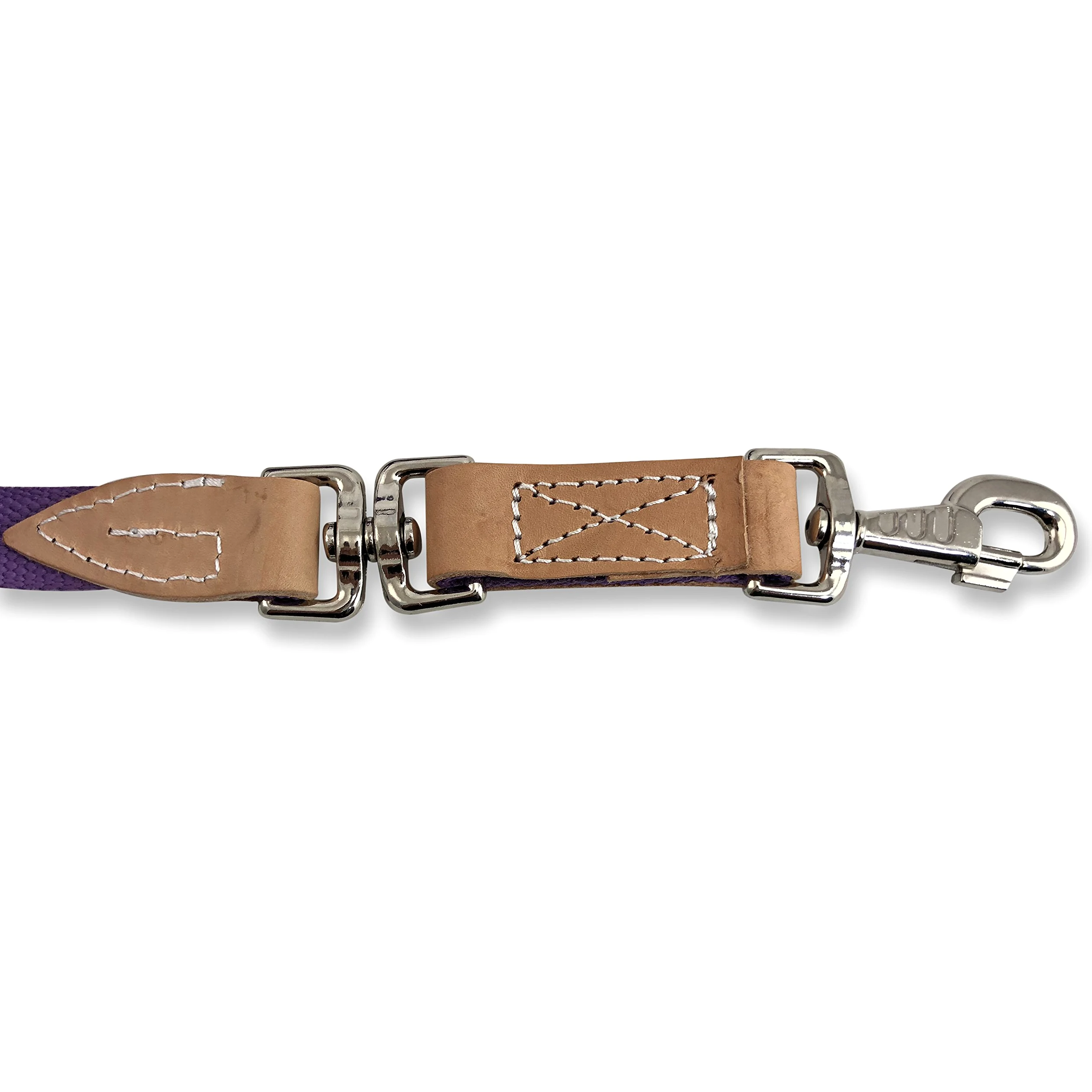 Southwest Equine - Almuerzo de algodón plano con cierre de perno y tope de goma, 89 cm, 35', Lavanda