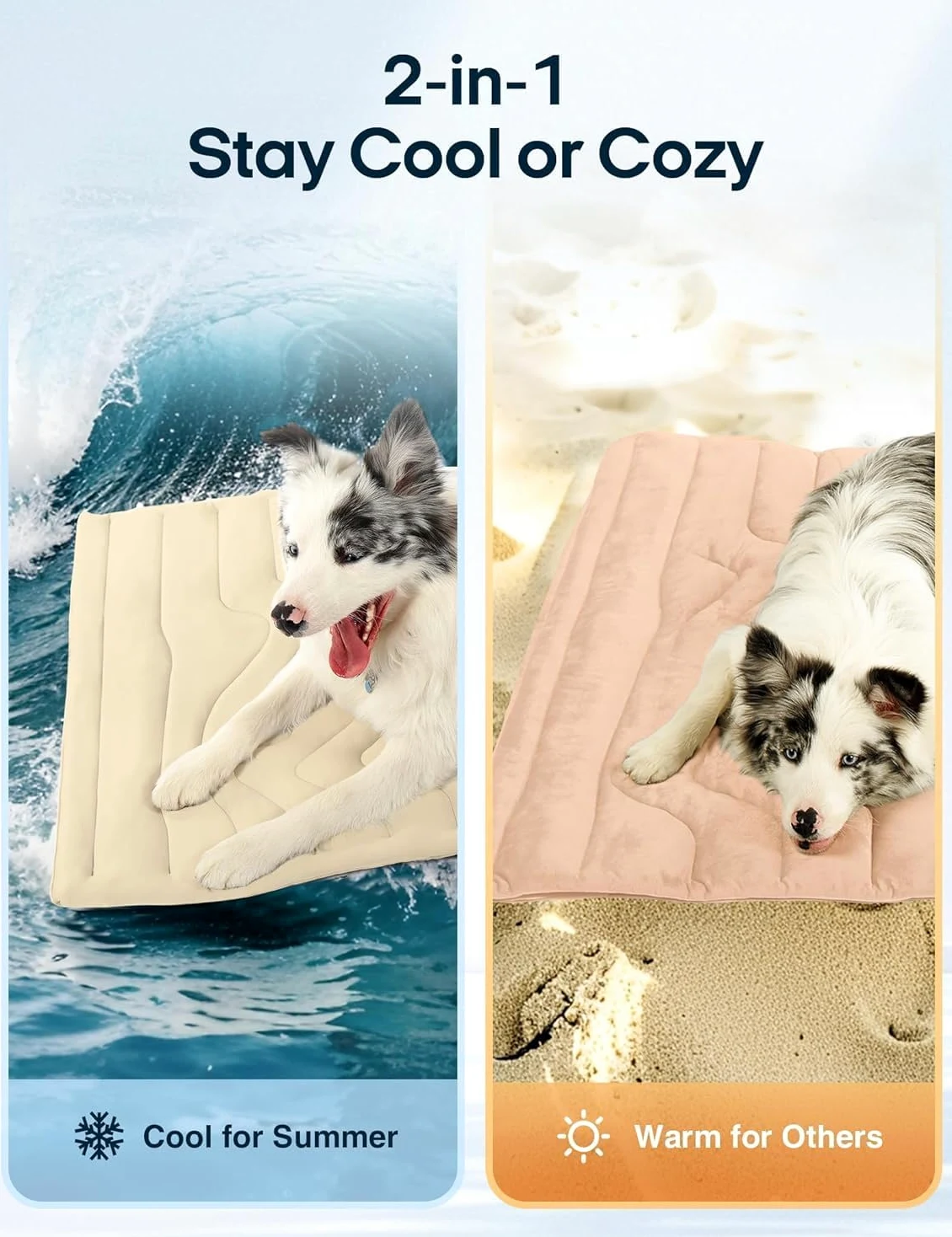 Alfombrilla de refrigeración para perros, cama fresca portátil de verano para perros, manta antideslizante y lavable para perros y gatos, ideal para uso en interiores y exteriores, cómoda y