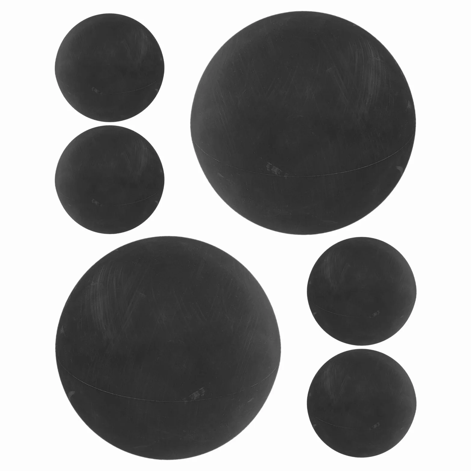 ifundom 6 Balones de Squash de Goma Negra para Entrenamiento, Raquetbol y Coordinación