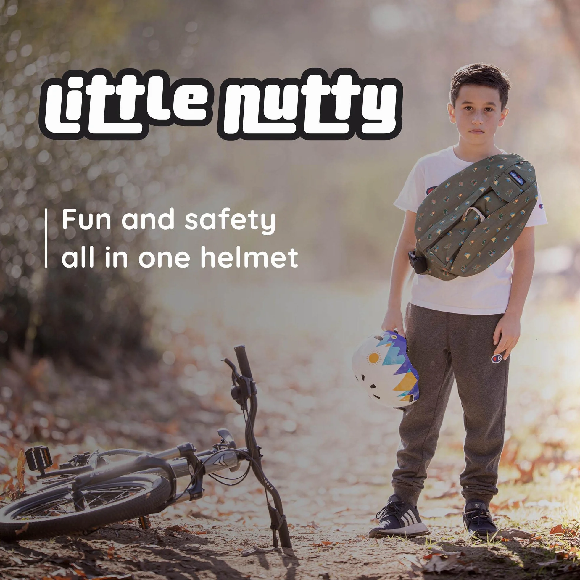 Nutcase Kinder Fahrradhelm Little Nutty Gloss Lightning 48-52 cm