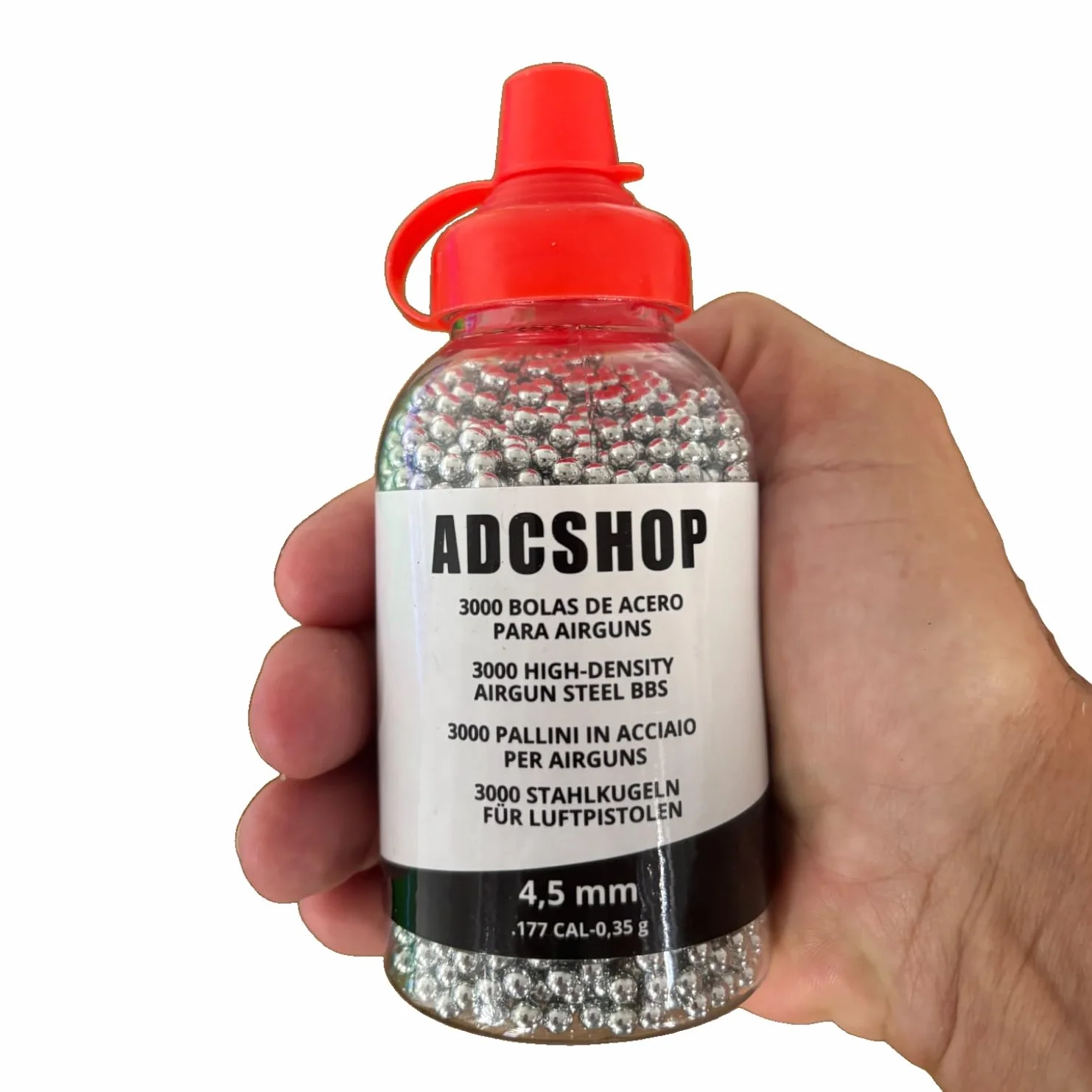 Bolas de Acero Calibre 4.5 mm 3000 Unidades para Pistolas Aire Comprimido CO2