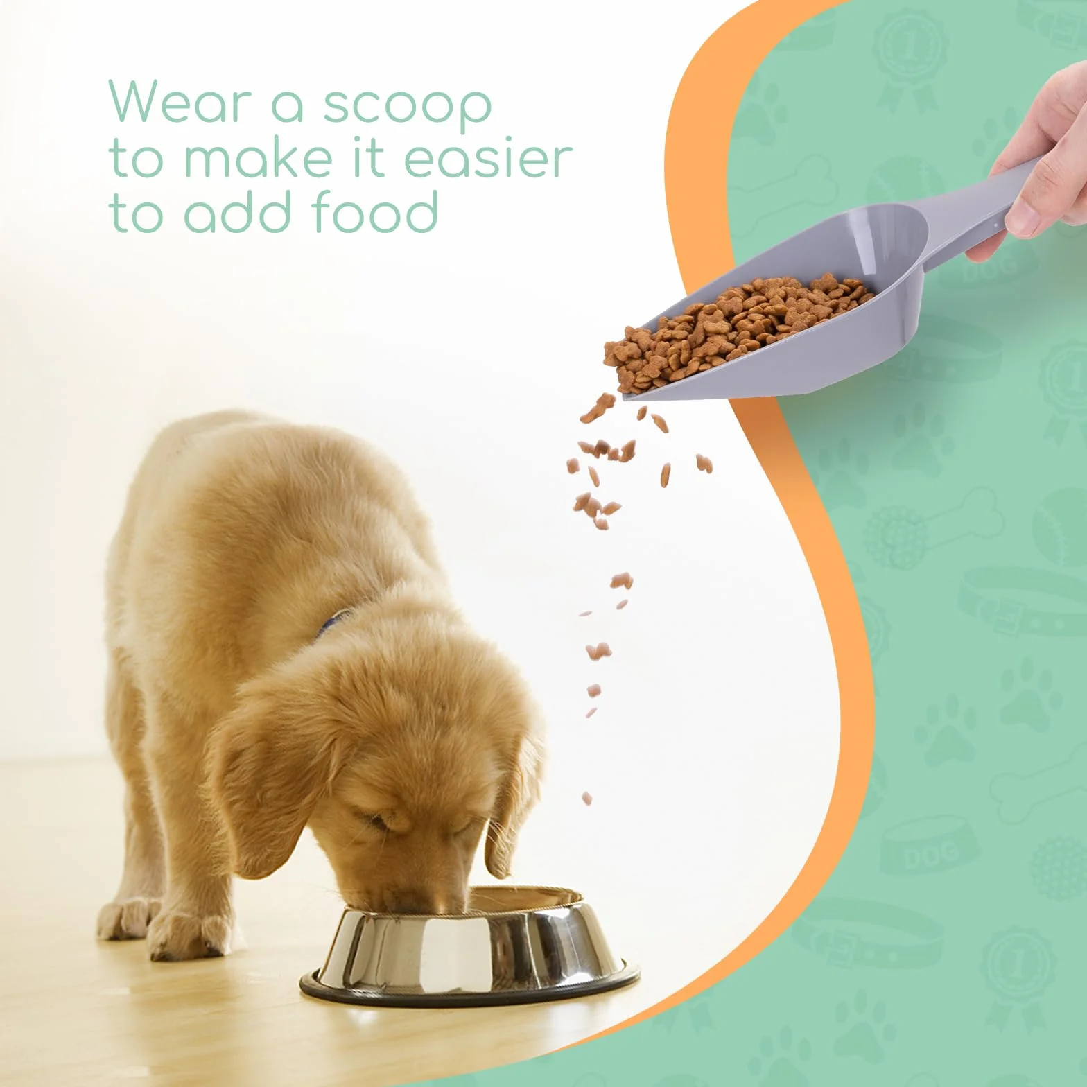 Nobleza - Contenedor de Comida para Mascotas 20L， Mascotas Caja de Alimentos con Ruedas Contenedor， Tapa abatible， hermética， Transparente， Ruedas y Pala， para Comida para Perros y Gatos， Gris