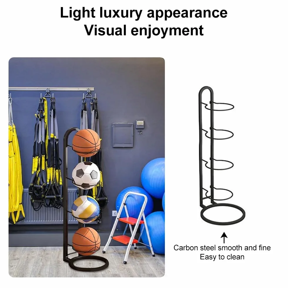 Estantería de Almacenamiento de Pelotas Baloncesto Vertical