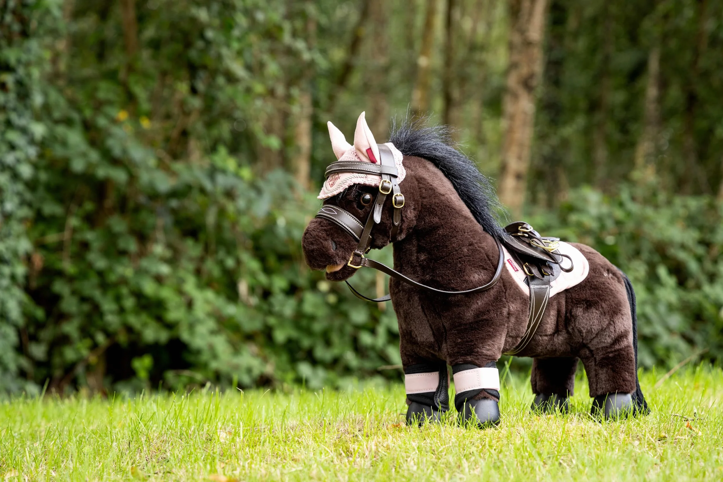LeMieux Silla de montar Toy Pony - Marrón - Cuero de grano fino - A partir de 8 años