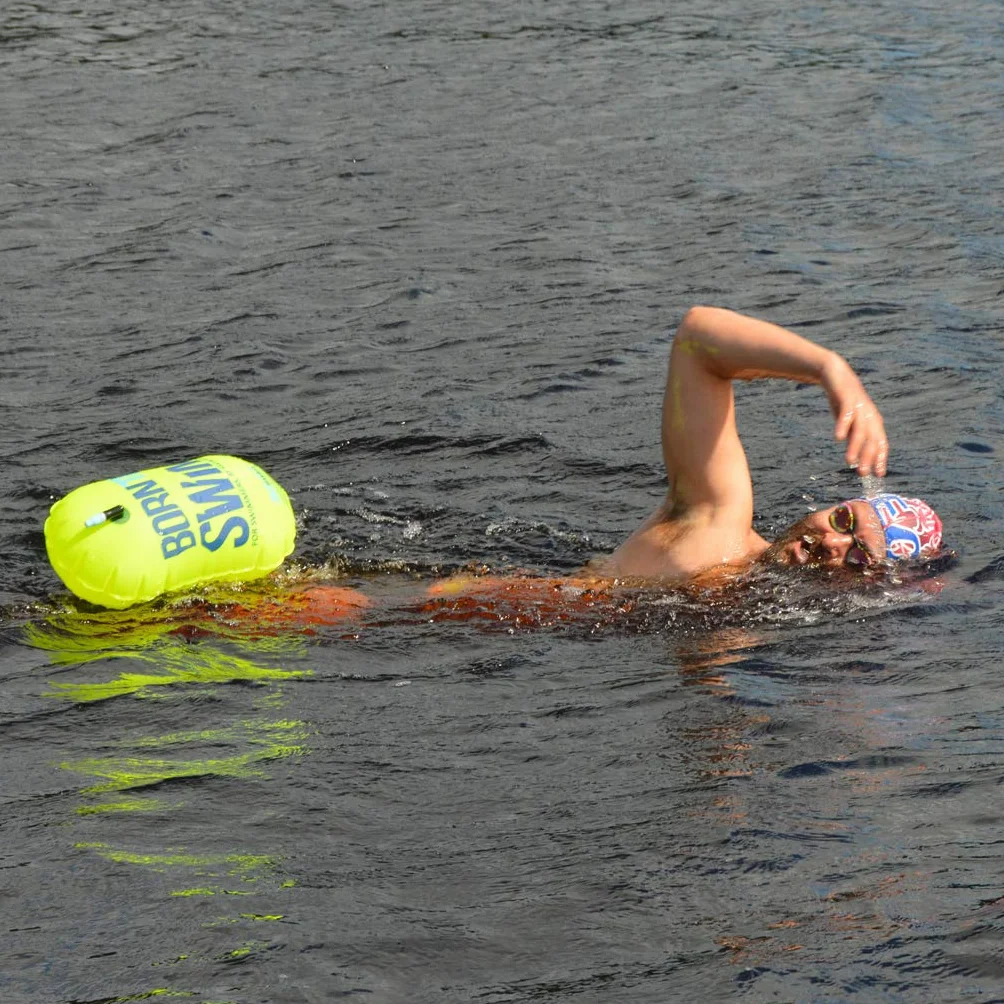 BornToSwim Schleppboje für Schwimmer Boya de Seguridad Brillante Unisex Adulto
