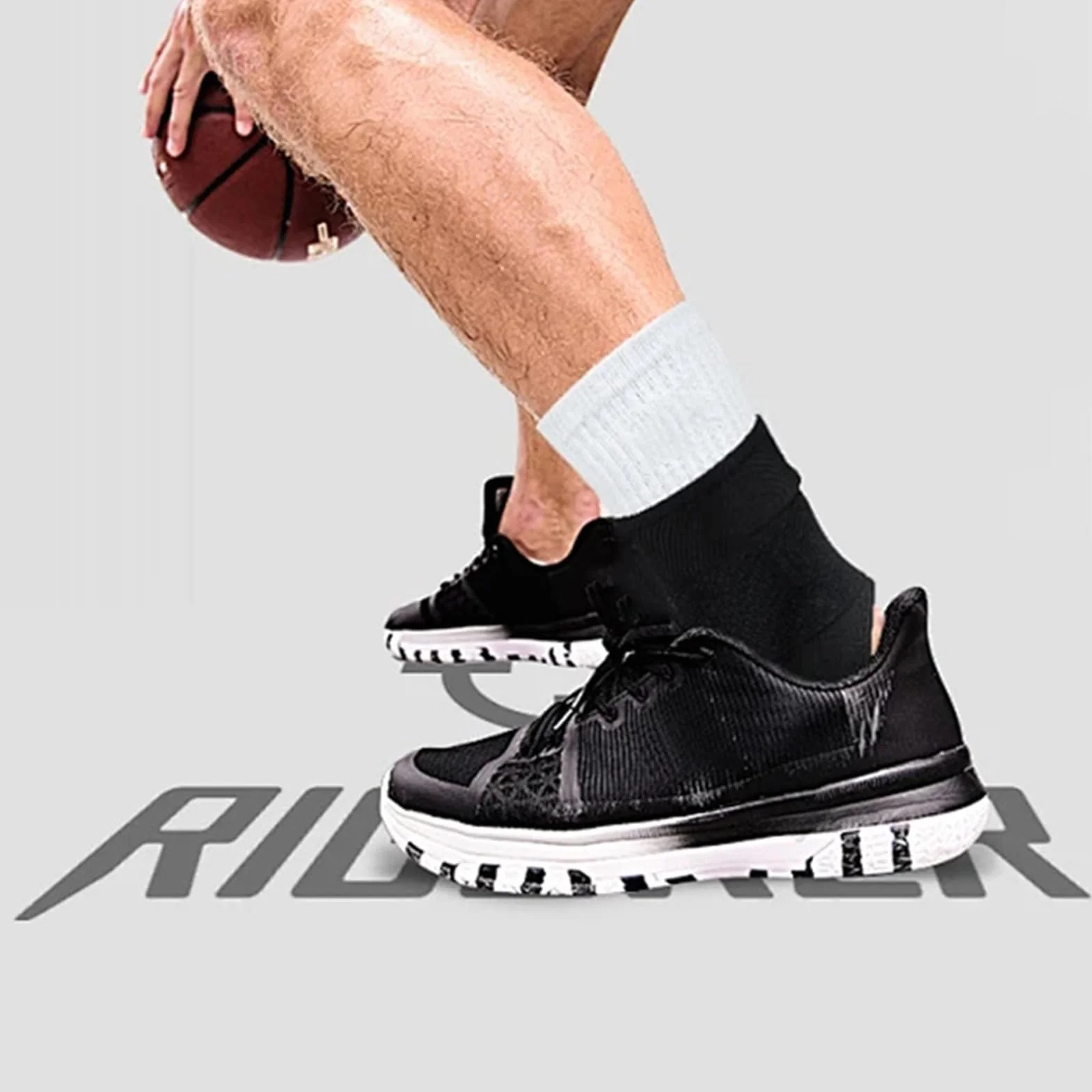 Leadrop Tobillera engrosada vendaje deportivo protector doble capa cilindro punto bandas elásticas anticolisión fútbol rugby