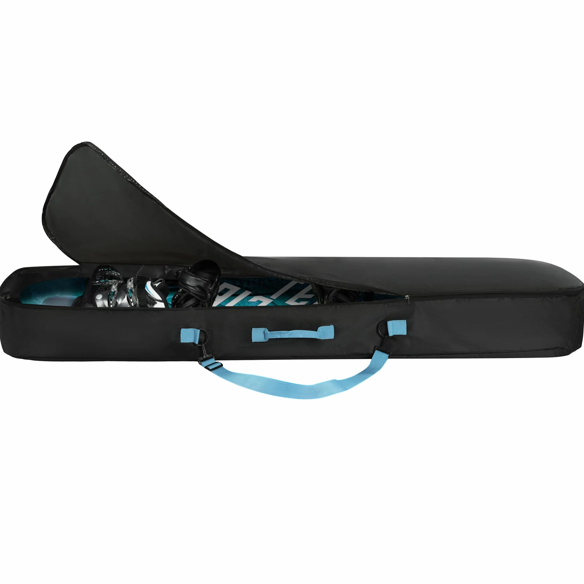 Navaris Funda Tabla Snowboard 157 cm Negro Azul Claro