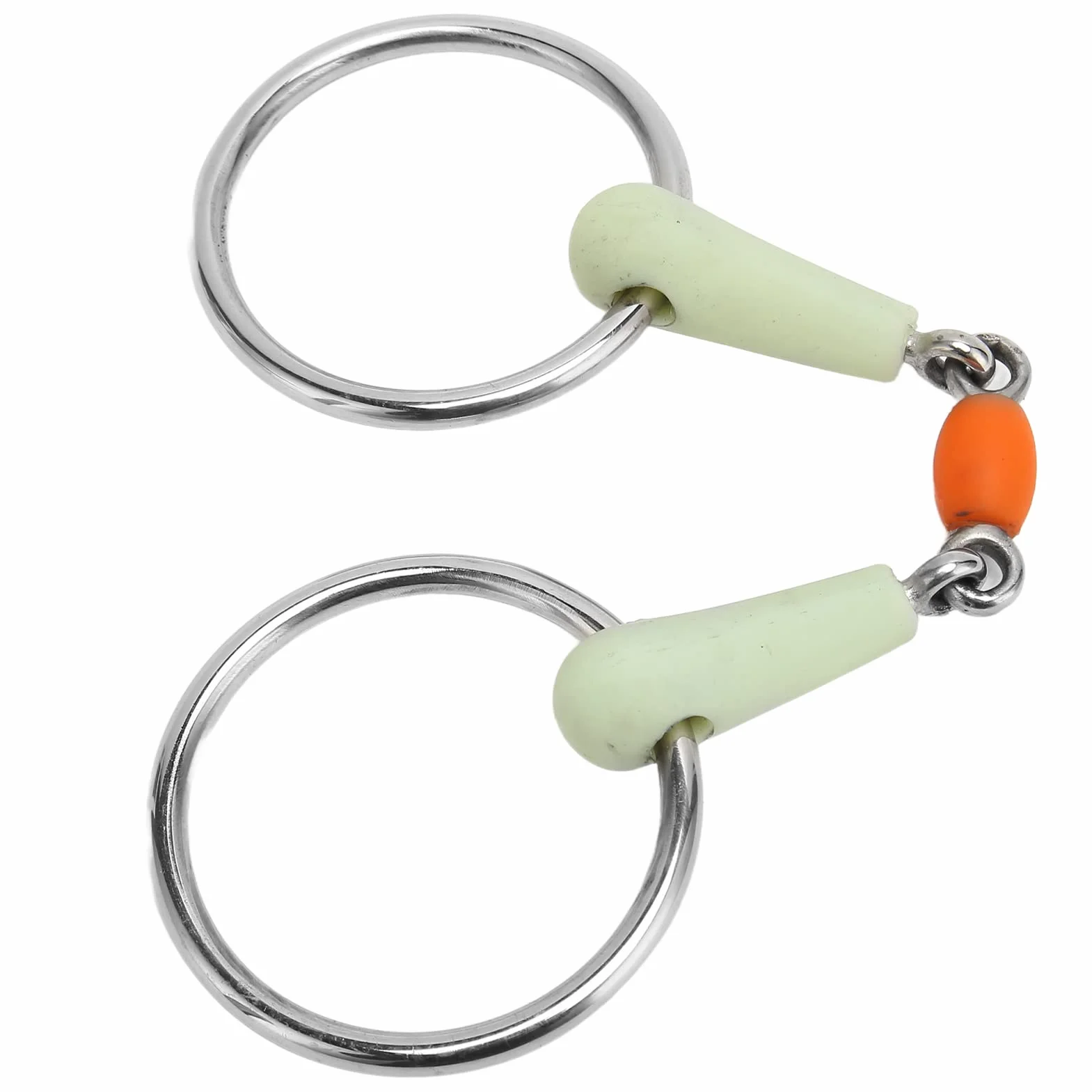 Bocado para Caballo, Fácil de controlar. Previene Las mordeduras. Superficie Lisa Envuelta en Goma. Un Bocado Cómodo para Tu Caballo. Anillo de Acero Inoxidable. Duradero para