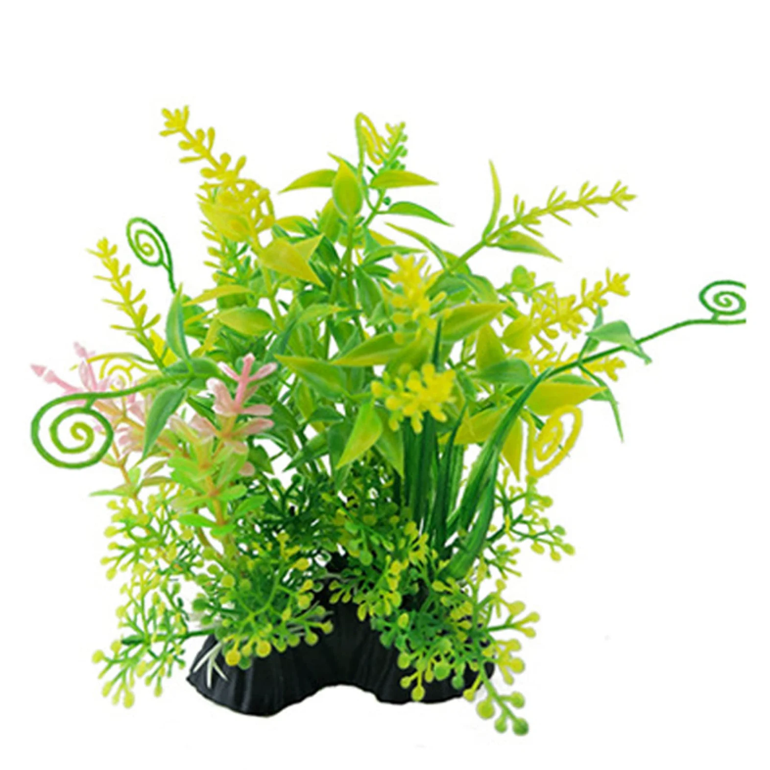 Césped Artificial de imitación Agua for Acuario, decoración subacuática, 3 Piezas