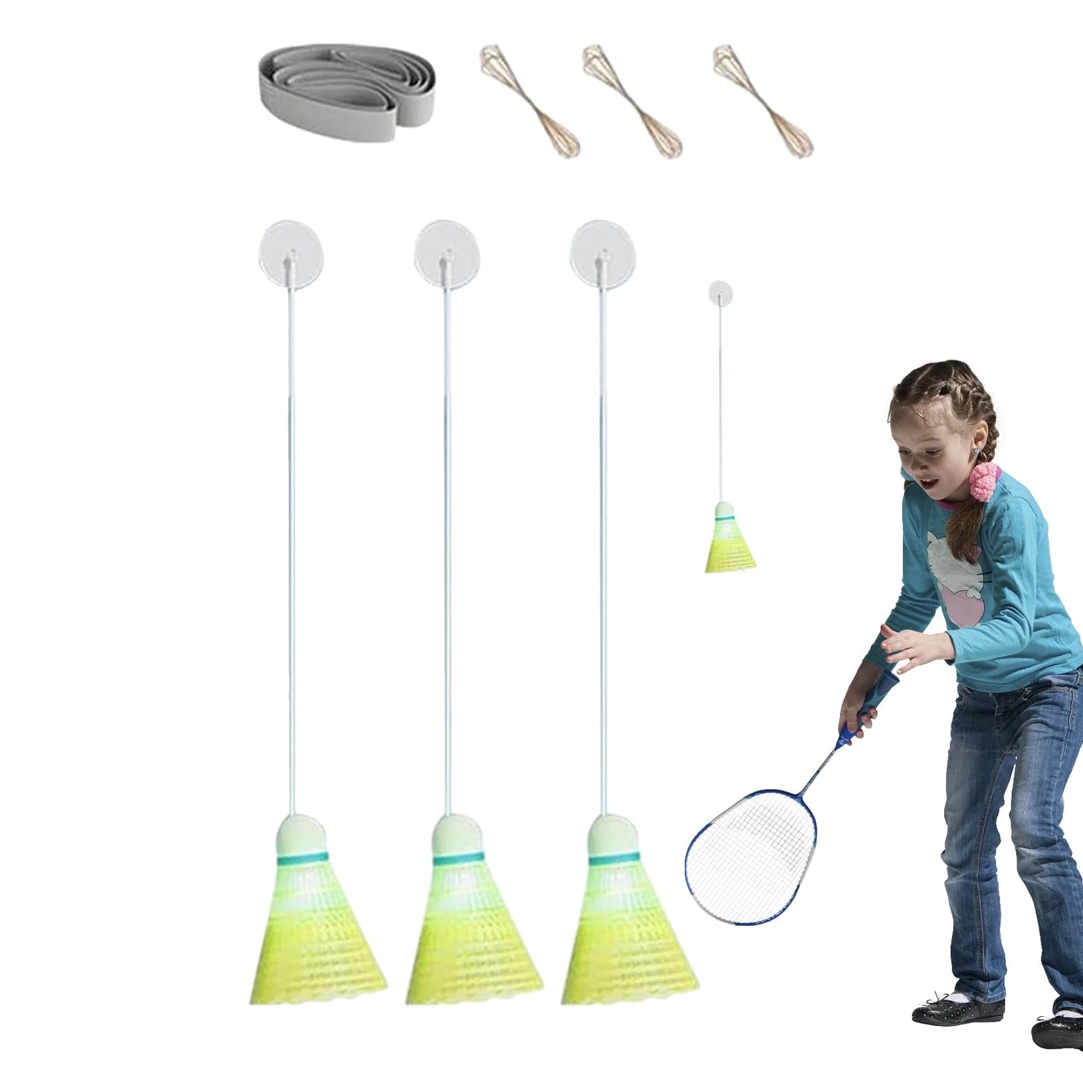 Entrenador De Rebote De Bádminton, Juego De Entrenamiento Individual Para Interiores