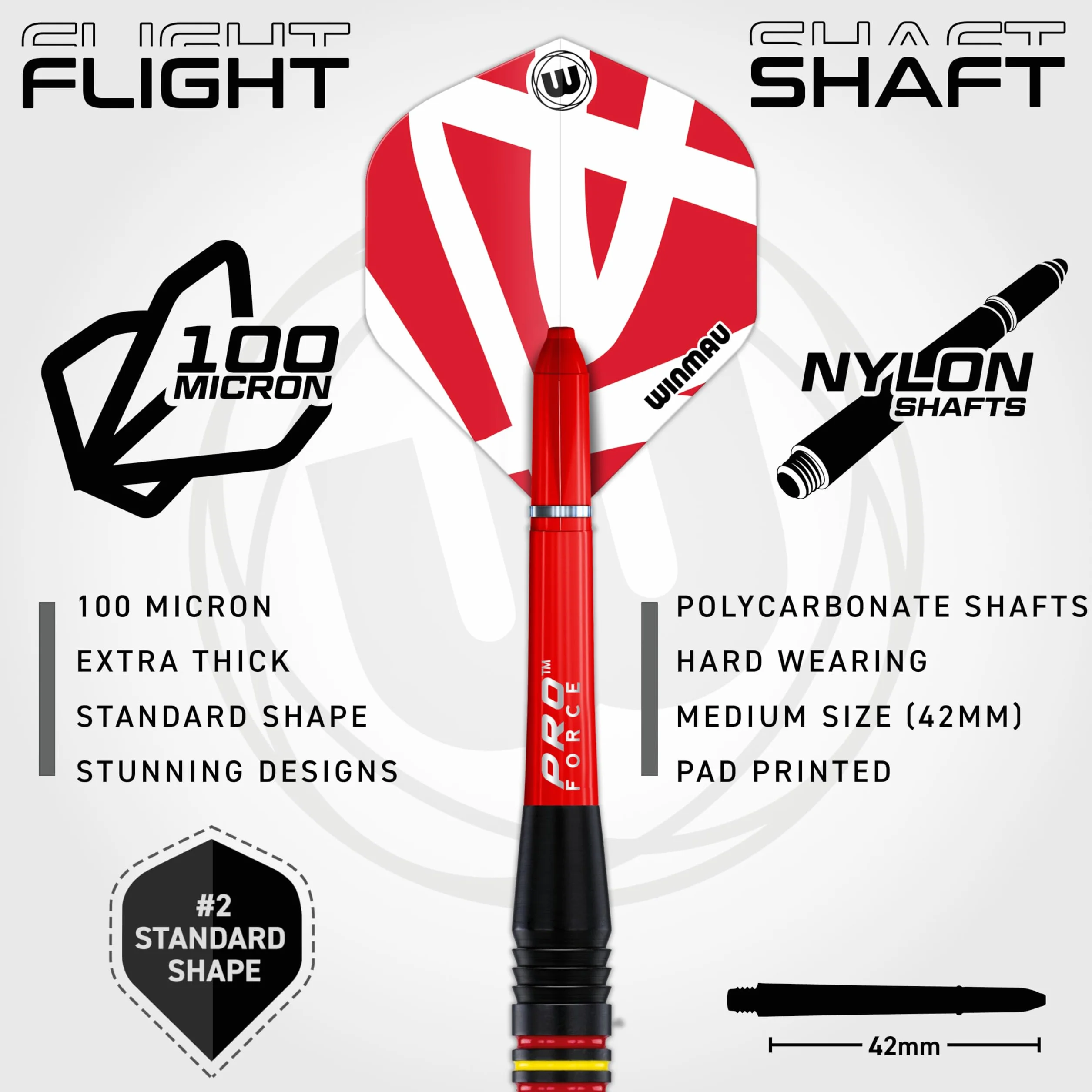 WINMAU Outrage Set de Dardos de Latón Softip 18 Gramos