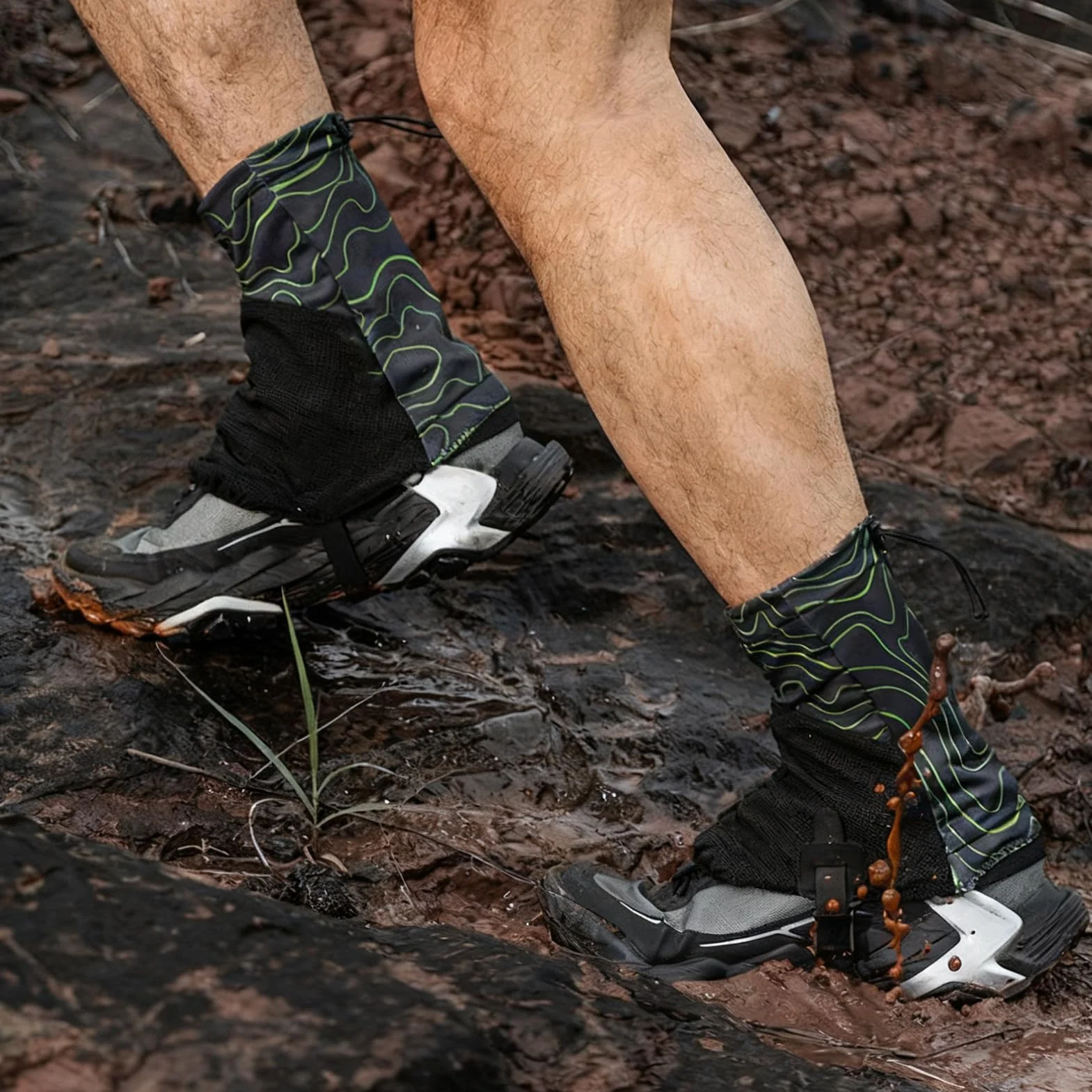Polainas Para Trail Running, Ajustables Y Transpirables - 1 Par