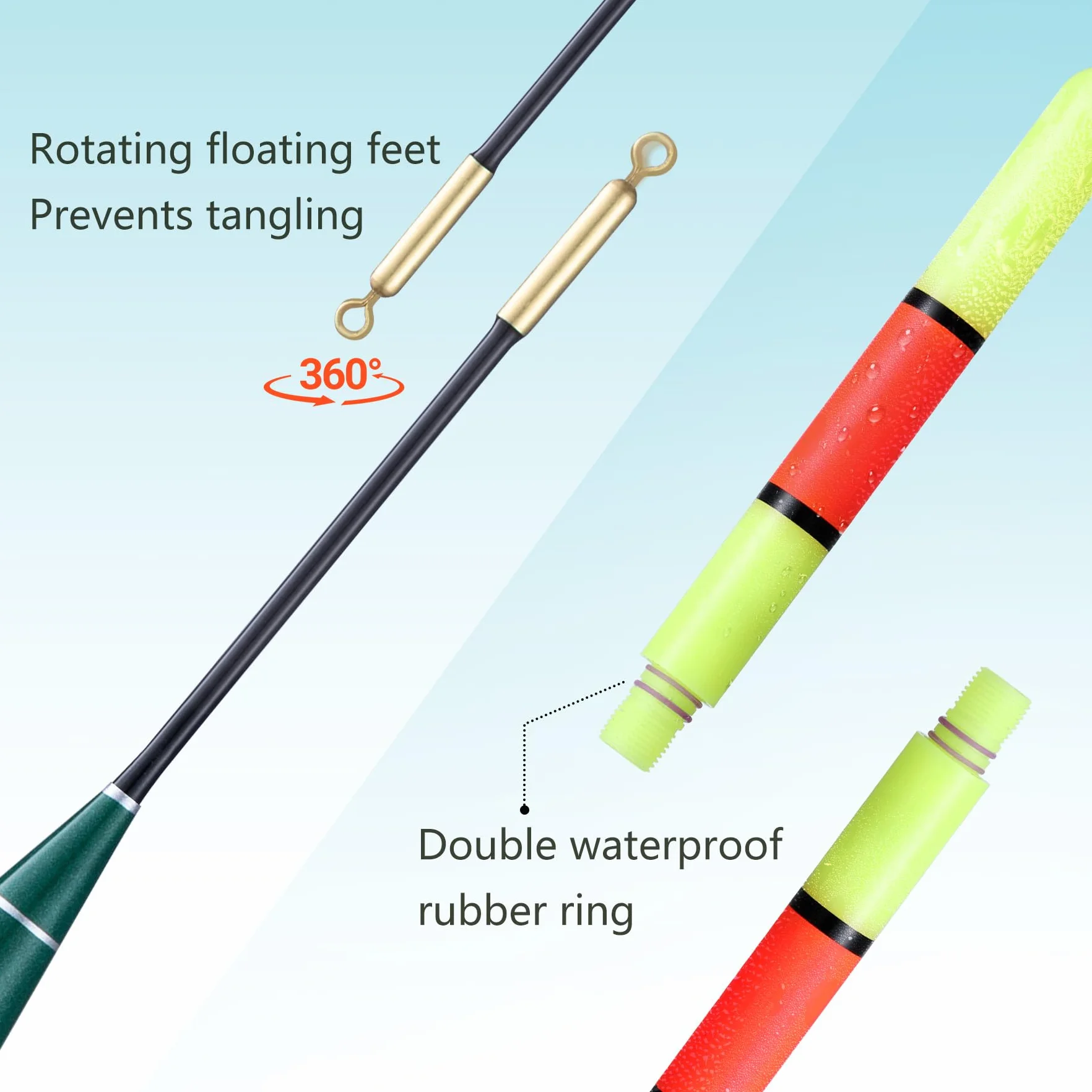 Flotadores de Pesca LED Recargables 10g 15g 20g Impermeables para Pesca Nocturna