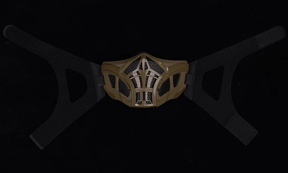 Jungle Leopard Máscaras de Media Cara Tácticas para Paintball Airsoft Caza