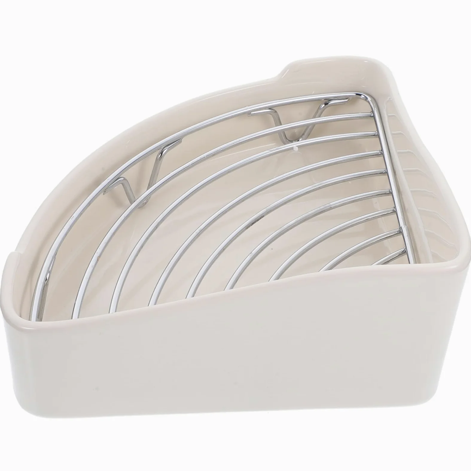 Hohopeti Orinal para Hámster de Esquina Triangular en Cerámica Color Marfil | Hogar u Oficina, Resistente al Desgaste y Óxido, Fácil de Limpiar E Instalar