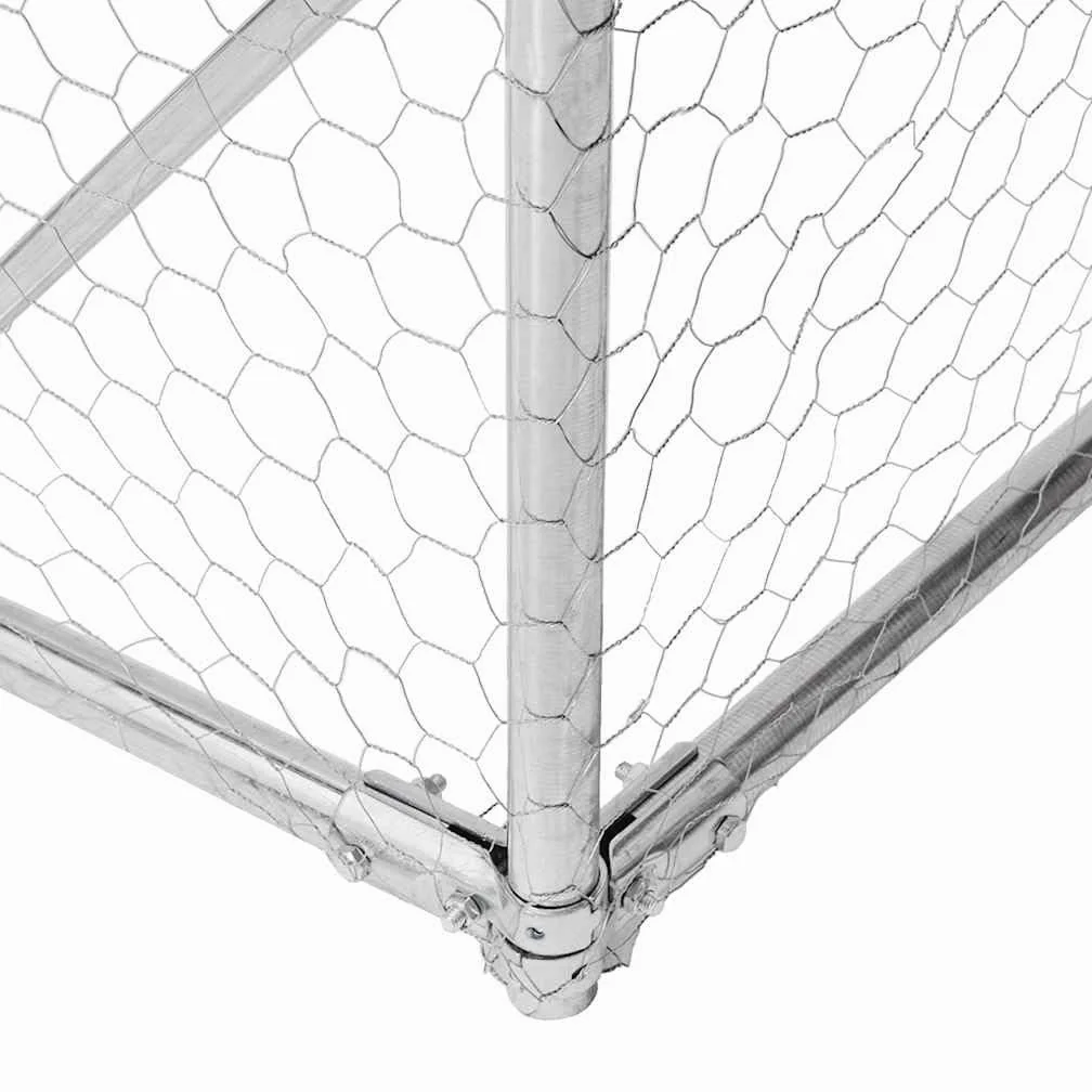Gallinero 2,5 x 2 x 2,25 m, cercado para gallinas, marco de acero galvanizado, pajarera segura para patos y aves de corral, caño estable para gallinas